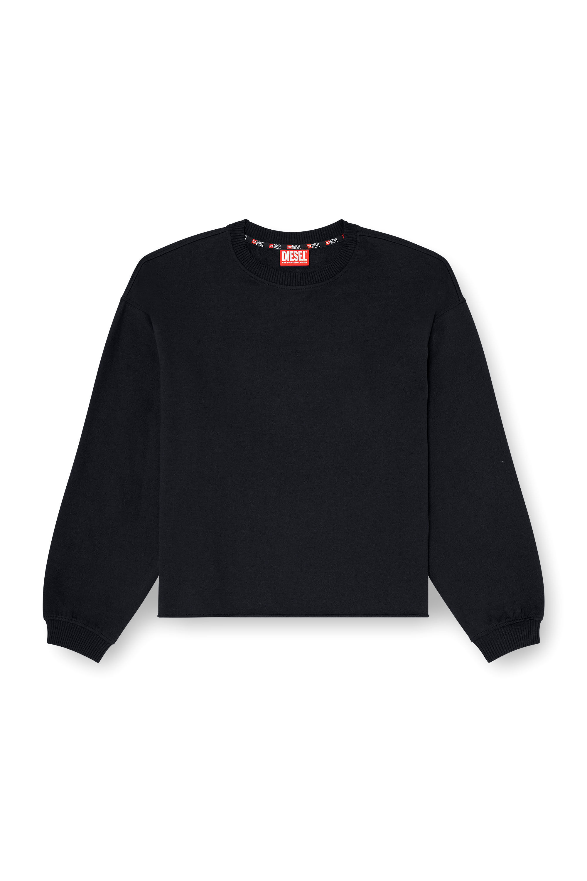 Diesel - PATRICIA-D-CORE, Sweat gratt&eacute; avec ourlet franc Femme in Noir - 2
