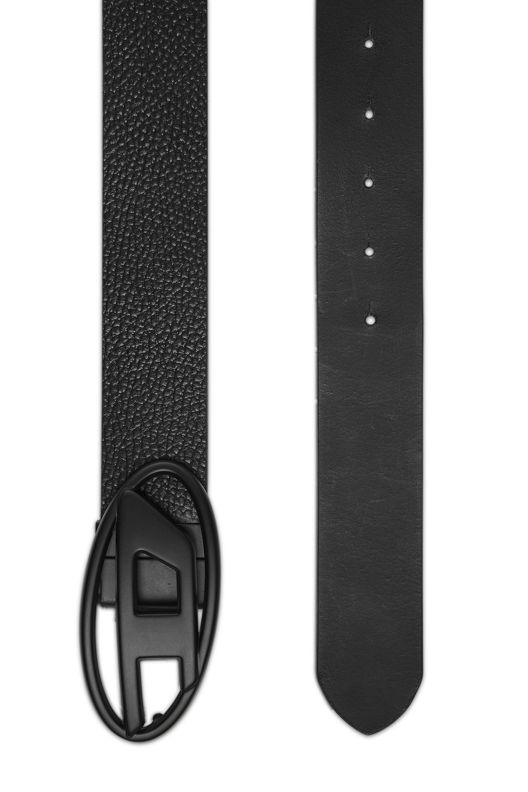 国内発送 DIESEL☆B-1DR Embraced Belt レザー ベルト ブラック B-1DR EMBRACED