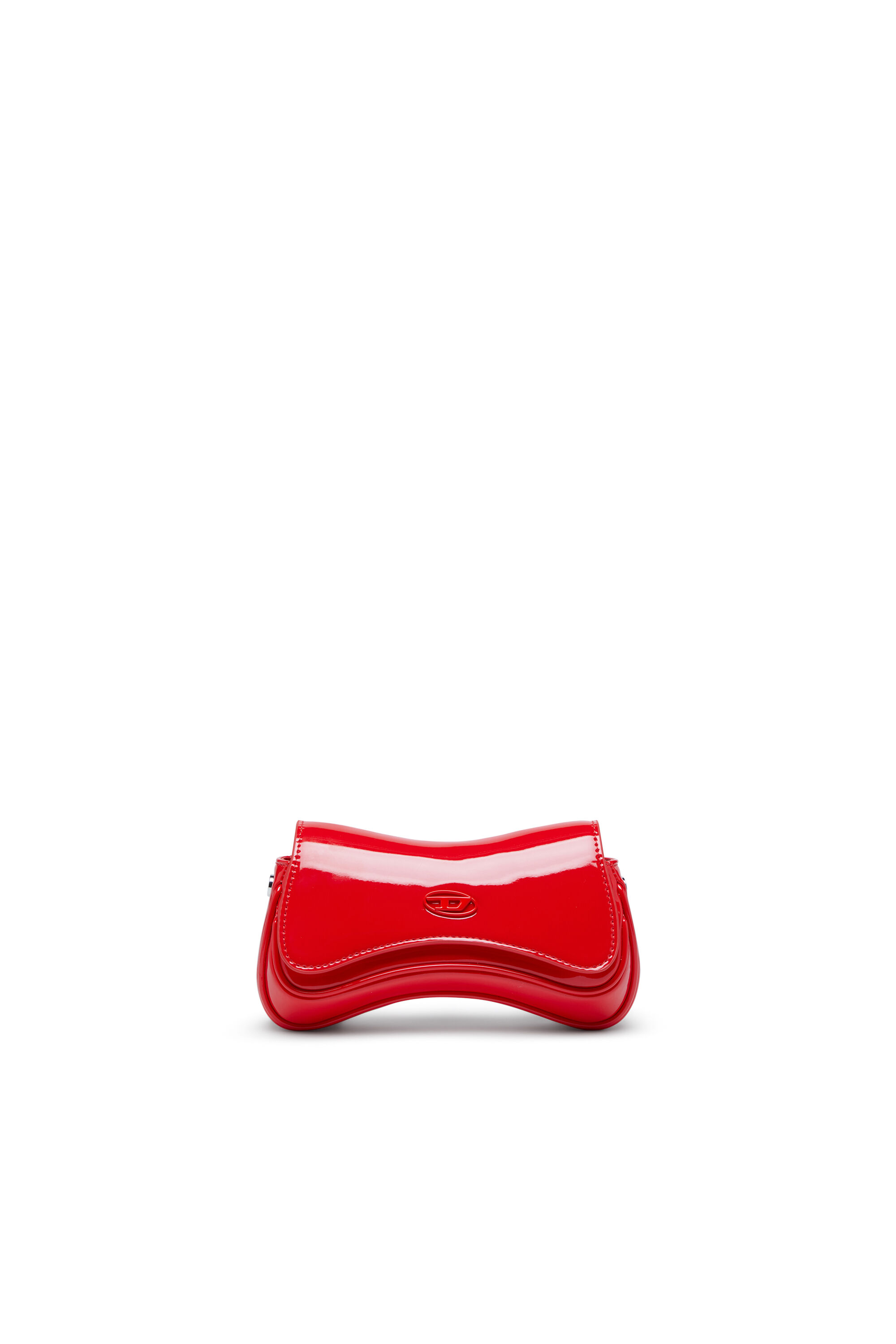 Diesel - PLAY CROSSBODY XS, Play-Petit sac bandouli&egrave;re glossy Femme in Rouge - 2
