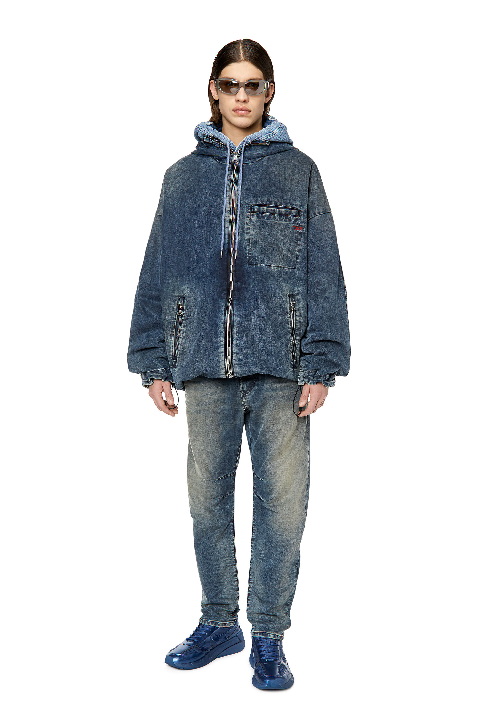 Diesel - D-Amage JoggJeans® 068DS Tapered, Dark Blue - Image 1