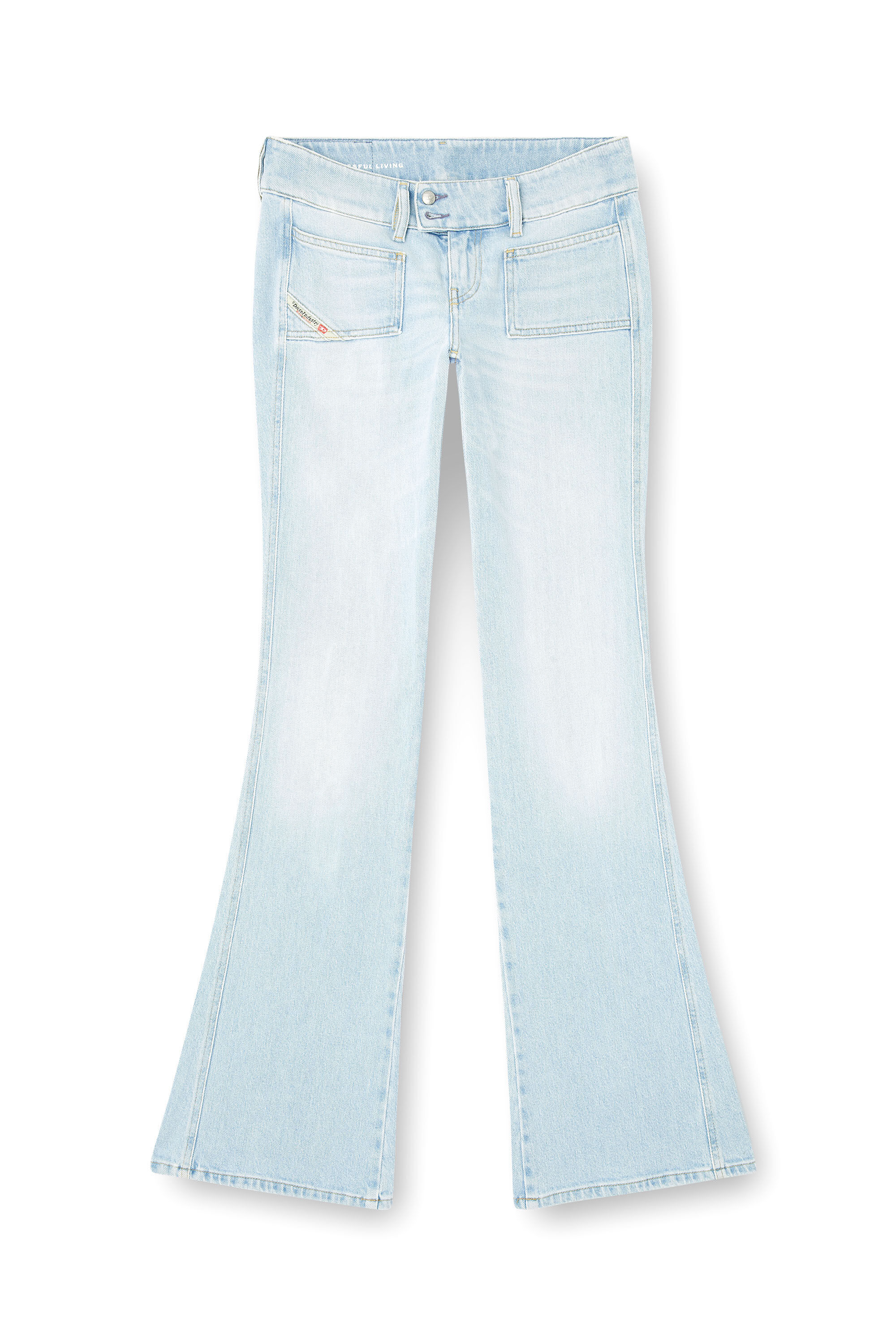 Diesel - Bootcut Jeans D-Hush 09M11 Femme, Bleu Clair - Image 2