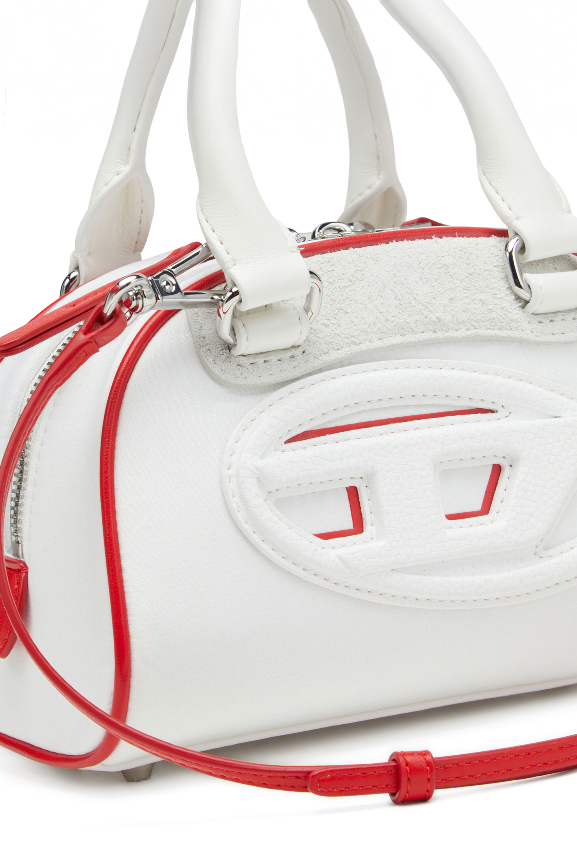Diesel - 1DR DOME CROSSBODY, 1DR Dome-Mini sac bowling color-block Femme in Blanc - 2
