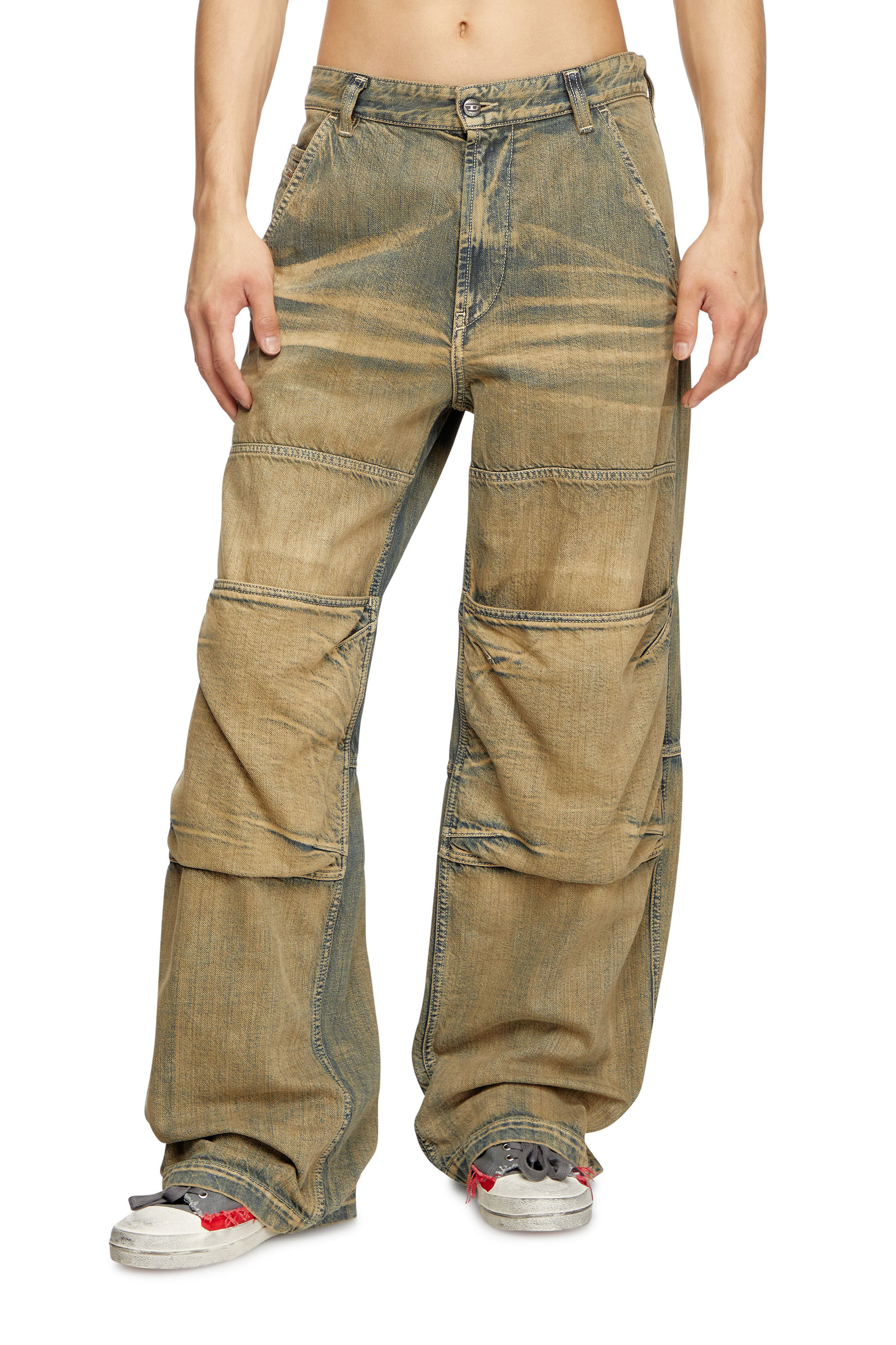Diesel - Relaxed Jeans D-Shift 09L49 Mixte, Bleu moyen - Image 3