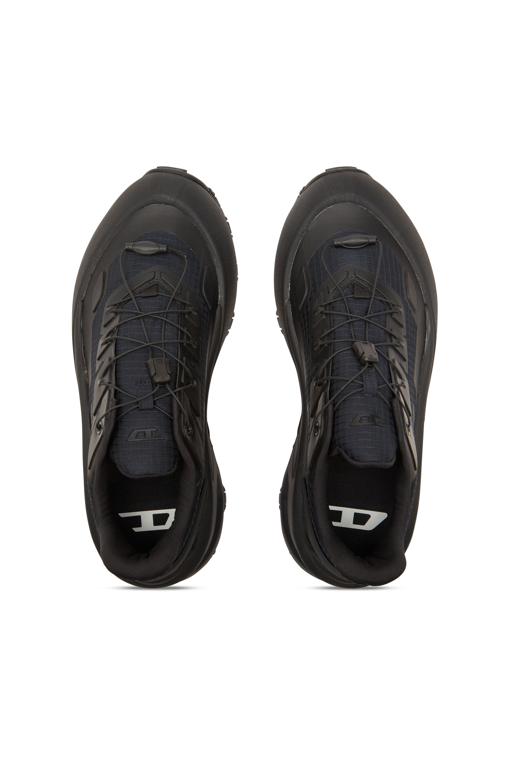 新作【DIESEL×TIMBERLAND】Cage sneaker Men's D-Cage Runner-Sneakers in TPU-trimmed ripstop | Black