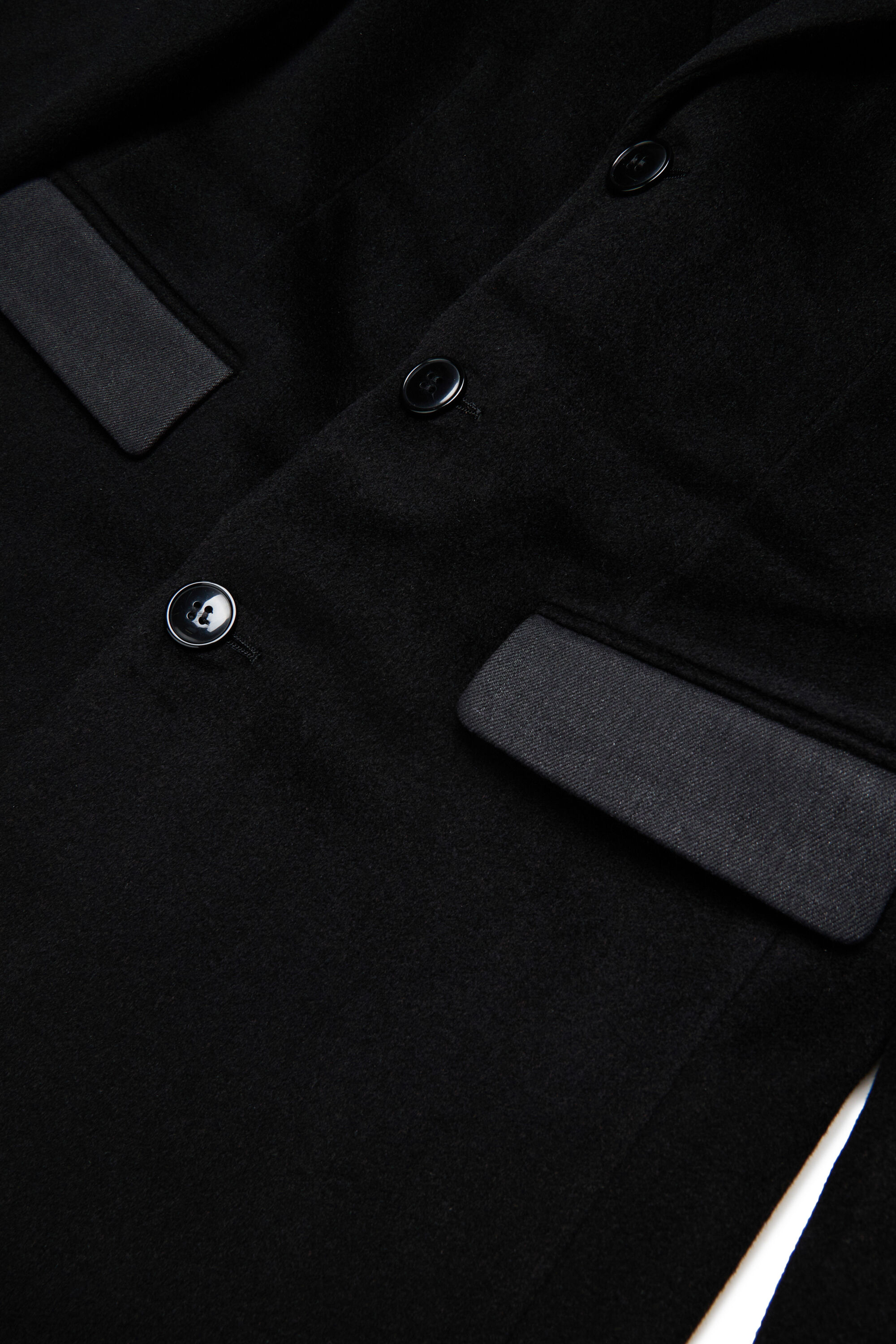 Diesel - JDERRIS, Veste en laine avec détails contrastants Homme in Noir - 4