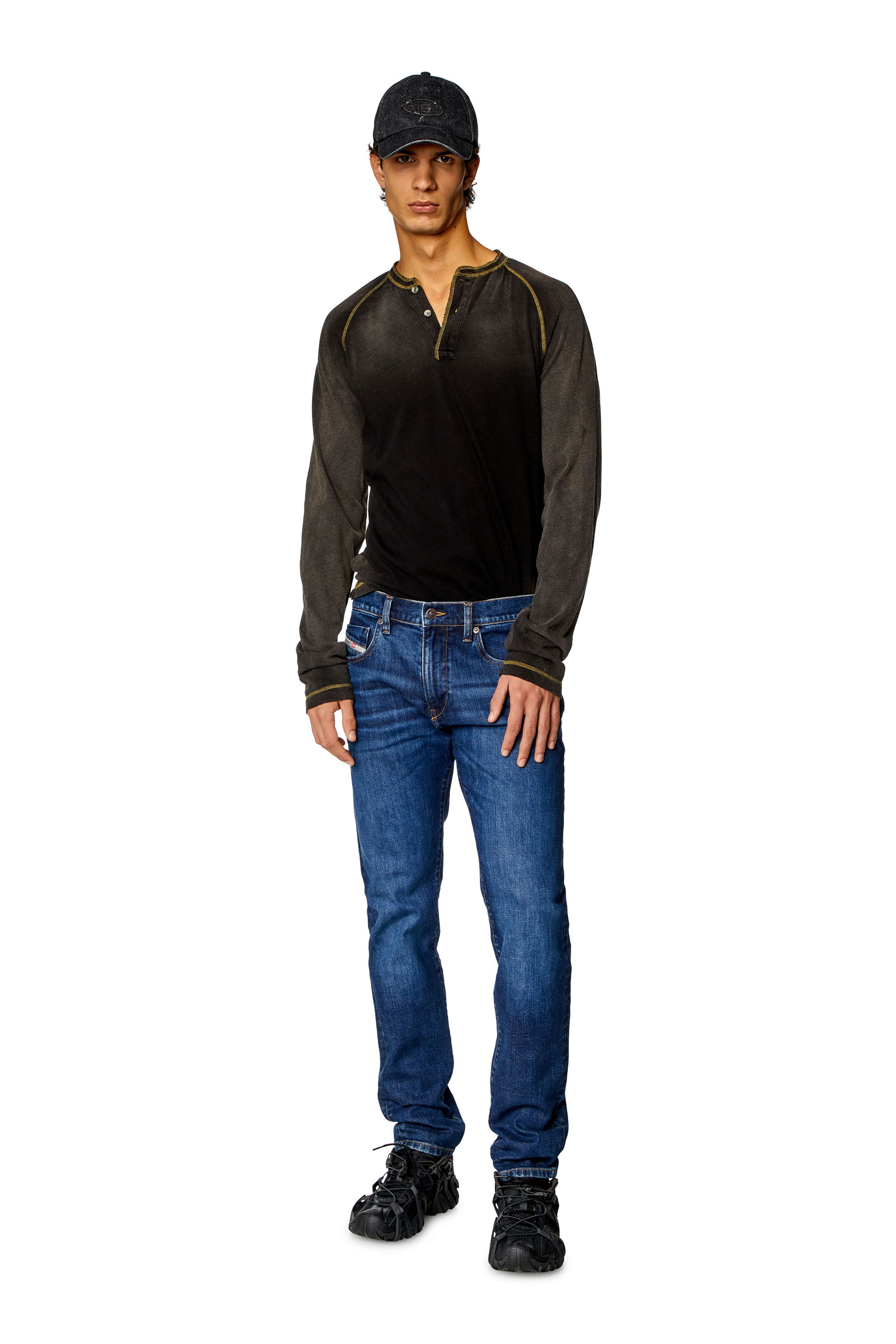 Diesel - Homme Slim Jeans 2019 D-Strukt 0PFAZ, Bleu Foncé - Image 1