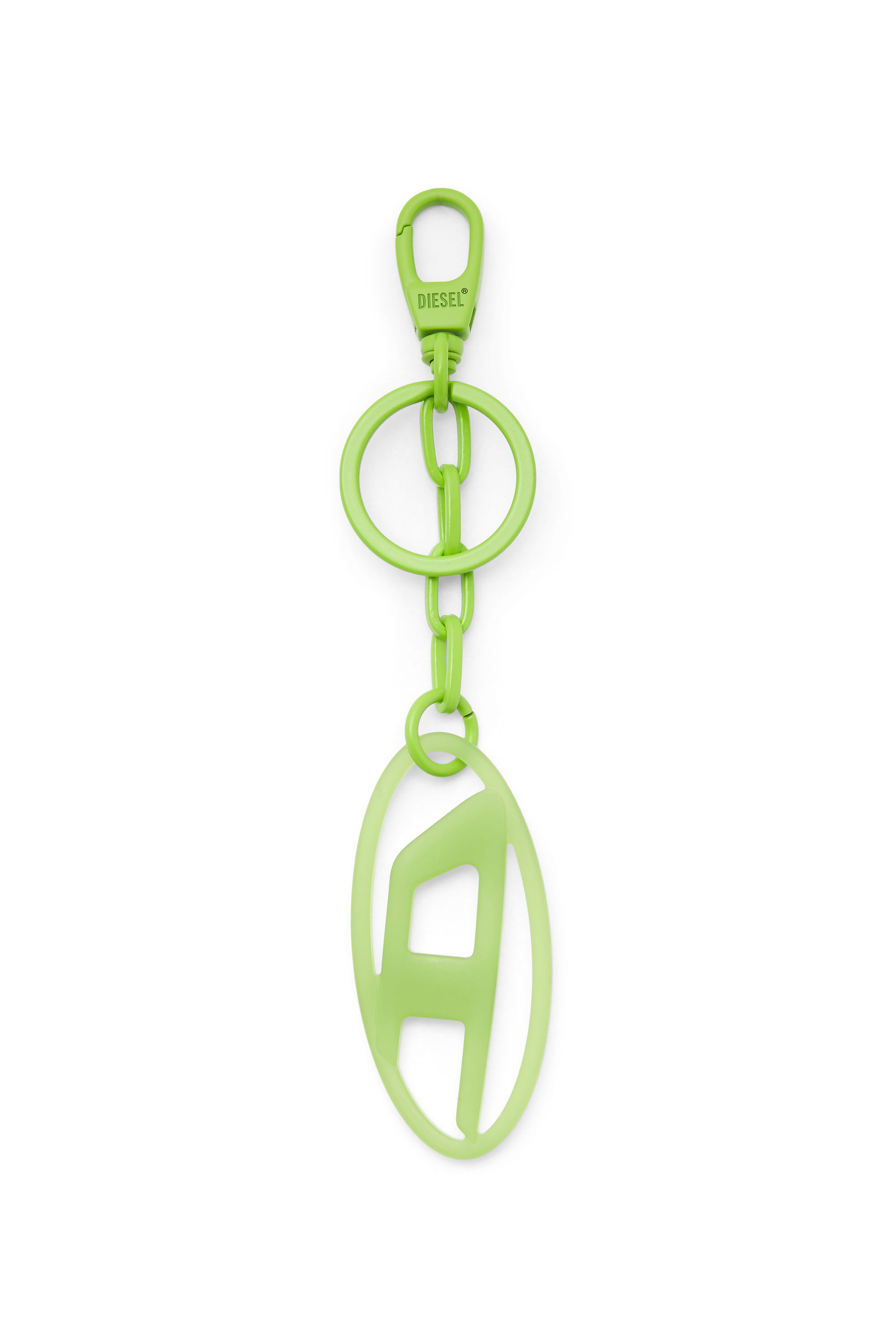 Diesel - OVAL D CHARM, Porte-cl&eacute;s/sautoir D ovale en m&eacute;tal et r&eacute;sine Mixte in Vert - 2