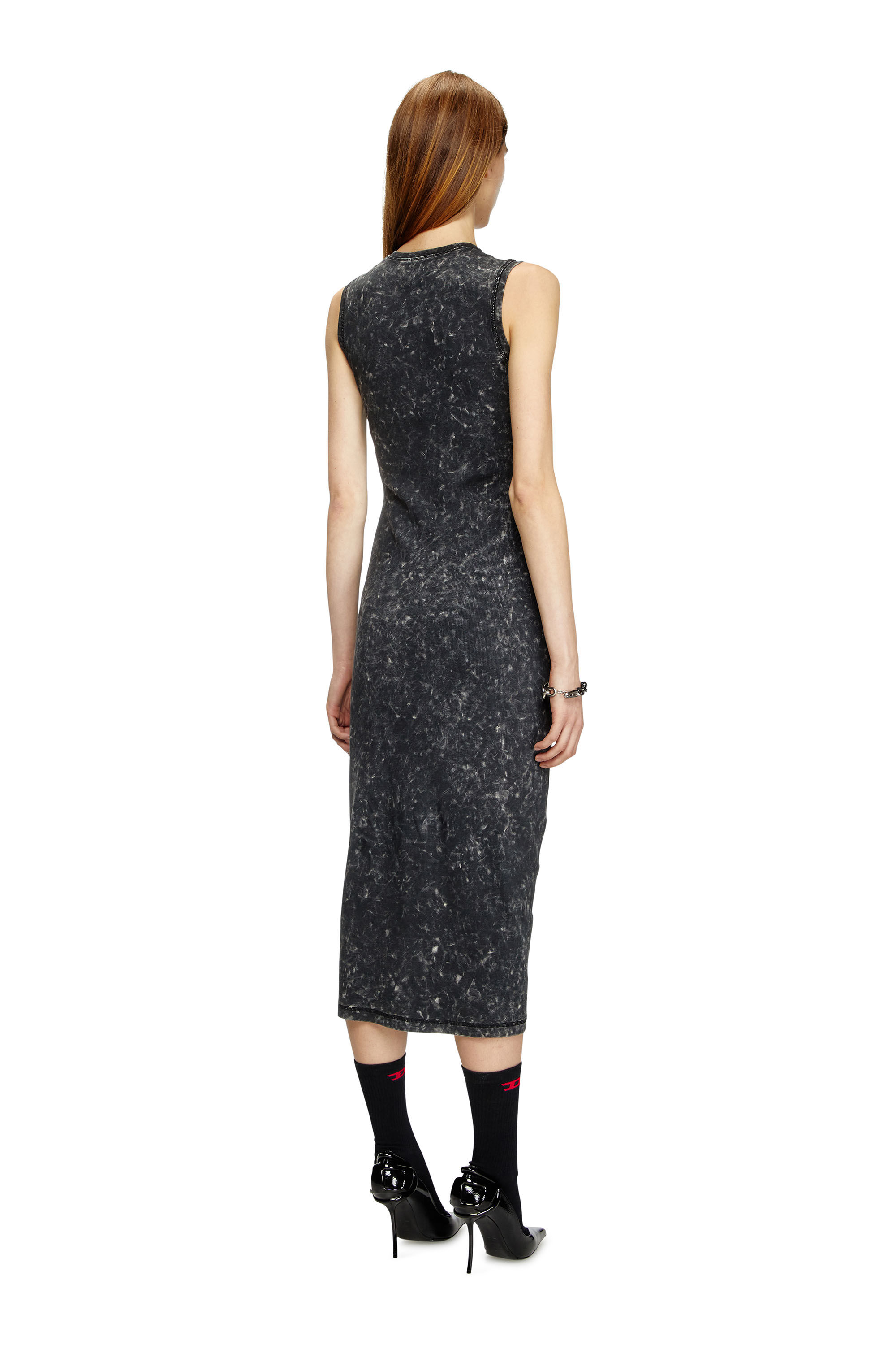 ワンピース DIESEL M-caddix responsible ribbed viscose dress Nero Women's Ribbed knit sleeveless dress | Black | Diesel