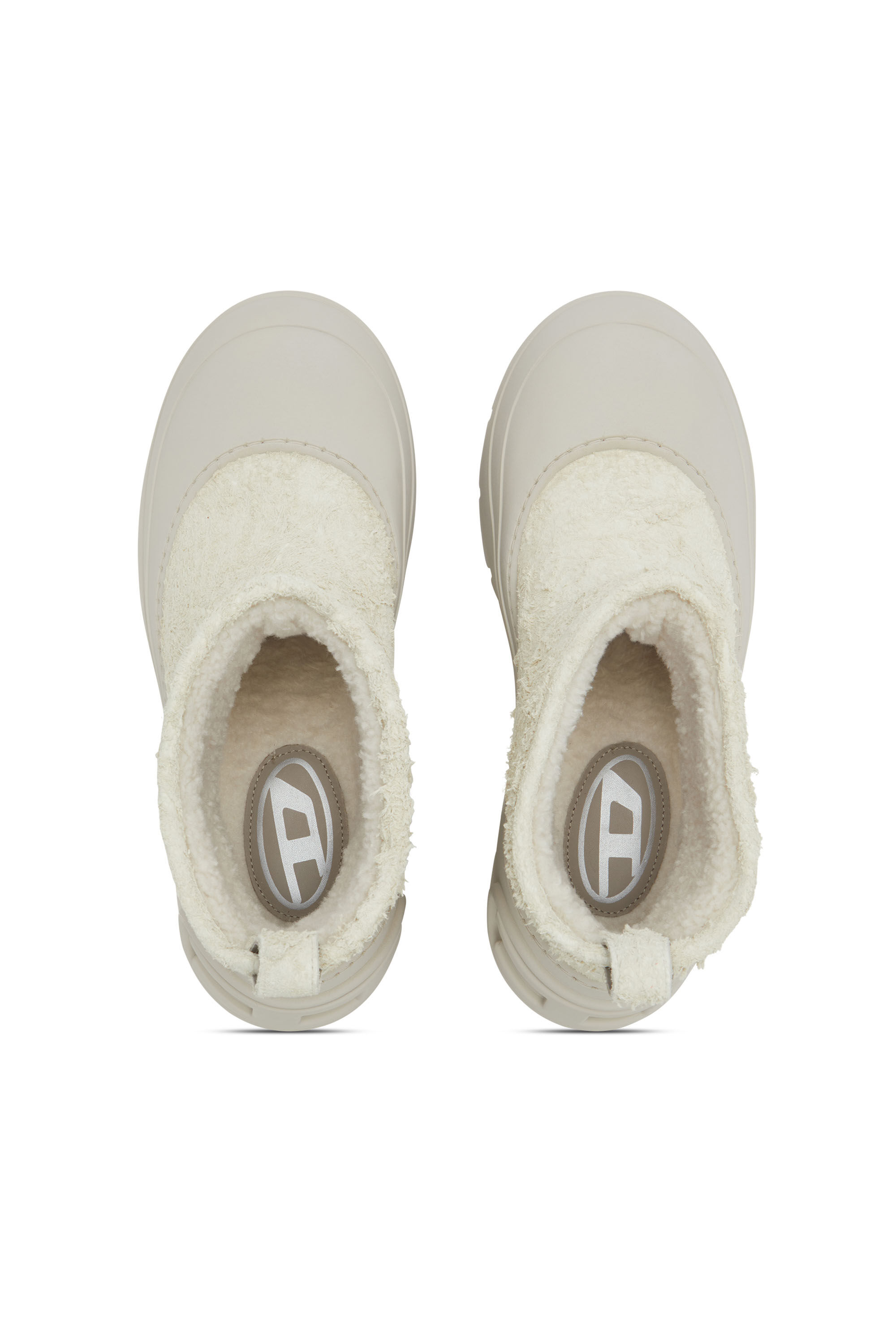 Diesel - D-DONALD MONTONE, D-Donald-Bottines épaisses avec semelle crantée Homme in Blanc - 4