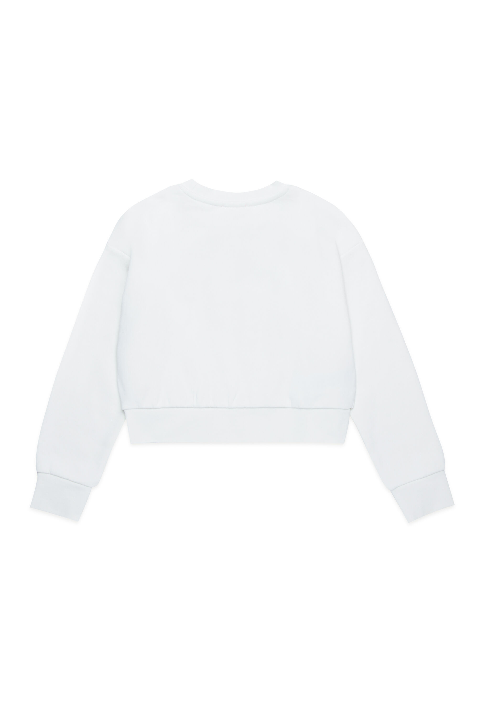 Diesel - STRASLIUM, Femme Sweat-shirt avec cut-out Oval D in Blanc - Image 2