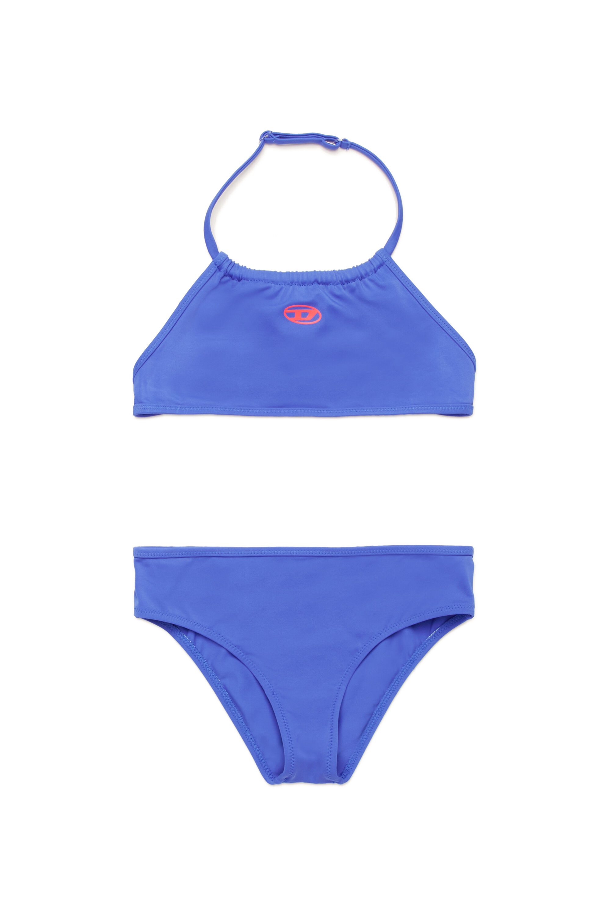 Diesel - MLEAX, Bikini dos nu avec logo Oval D Femme in Bleu - 1