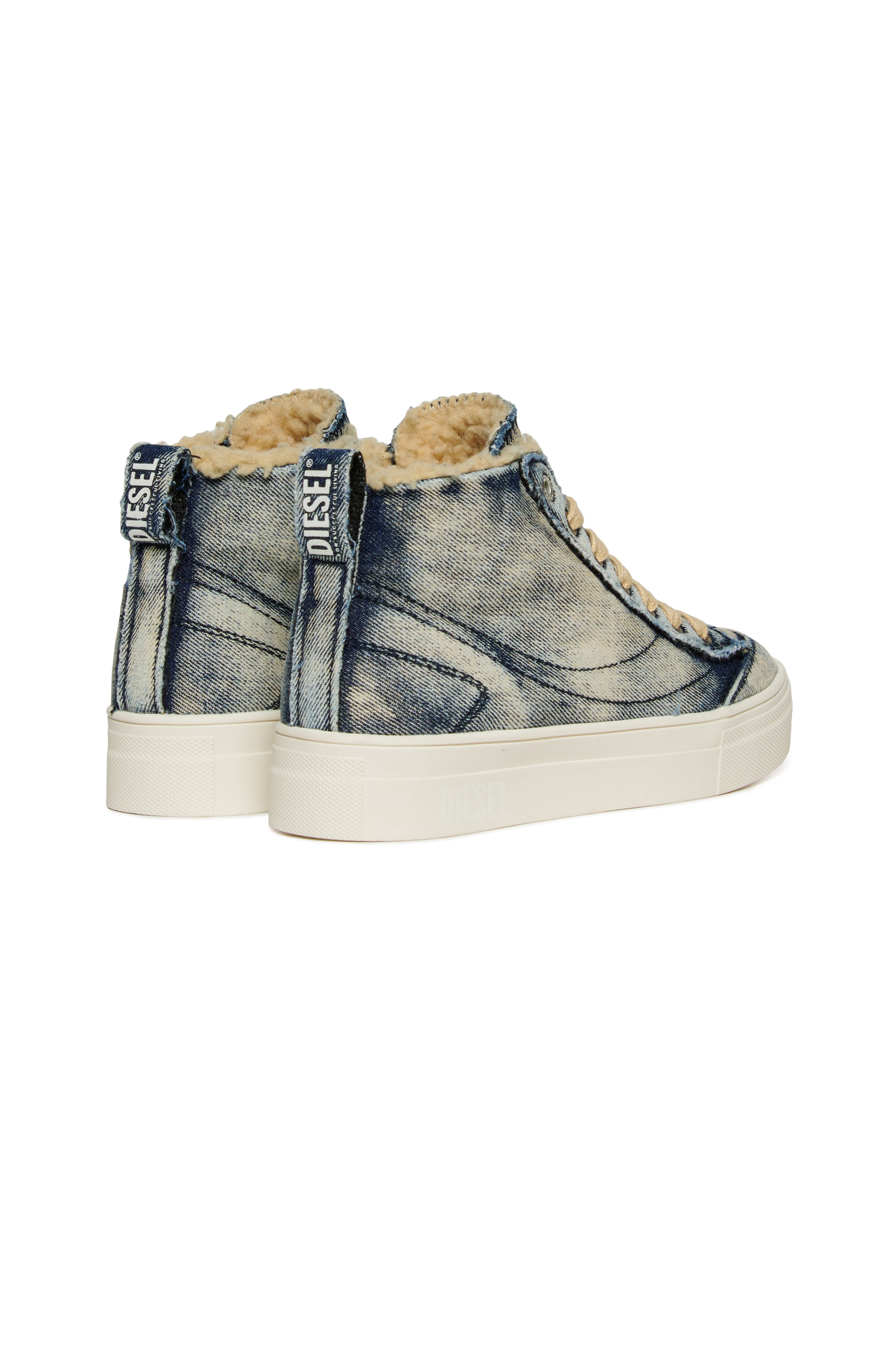 Diesel - S-VANEELA MC, S-VANEELA MC baskets en coton avec logo Mixte in Bleu - 3