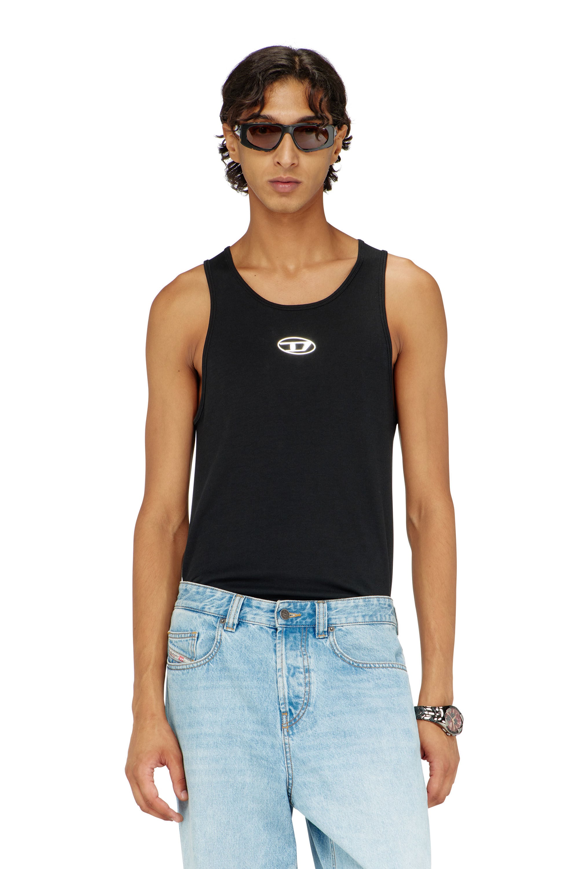 Diesel - T-LIFTY-IOD, D&eacute;bardeur en coton avec logo Homme in Noir - 3