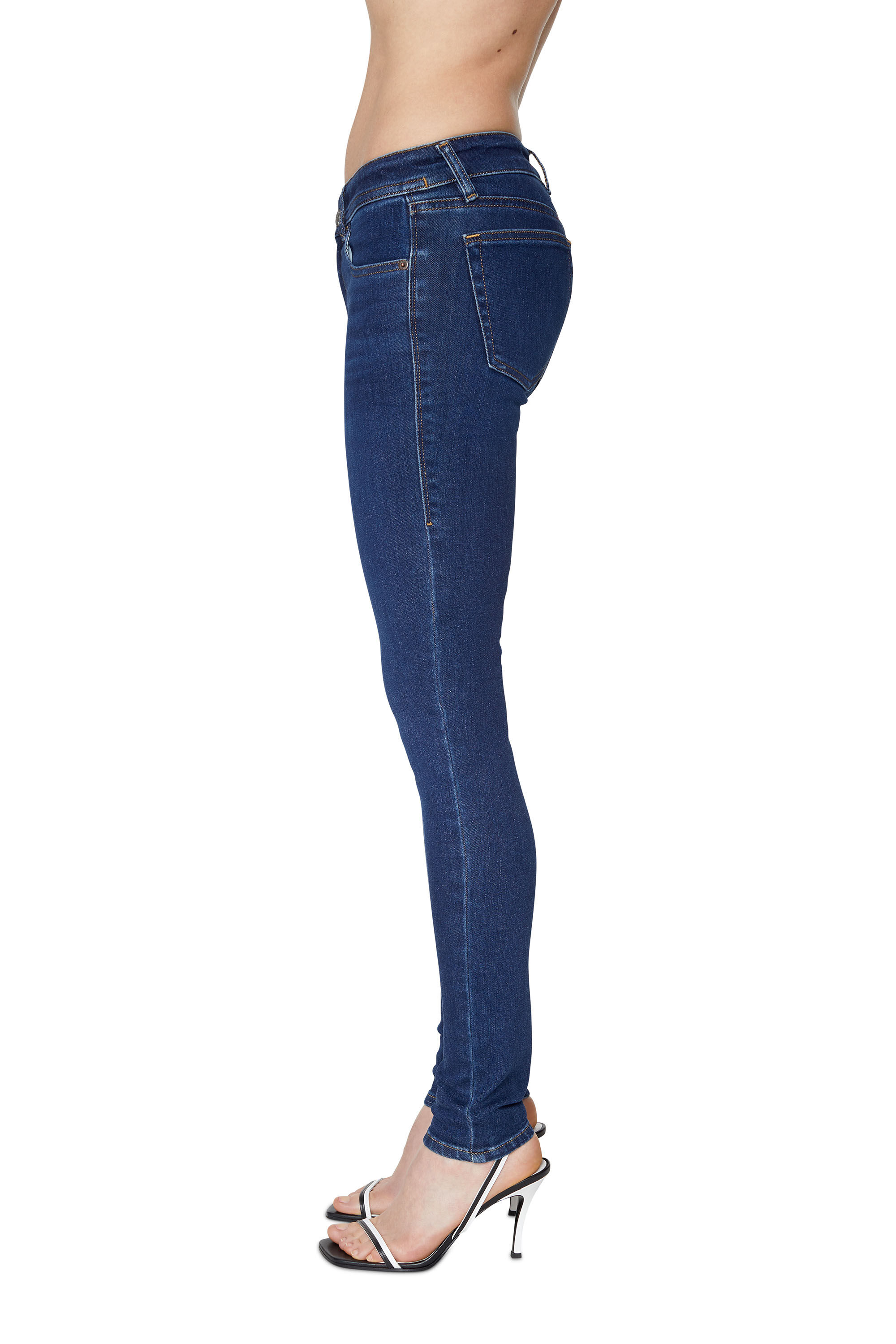 Diesel - Super skinny Jeans 2018 Slandy-Low 09C19, Dark Blue - Image 5