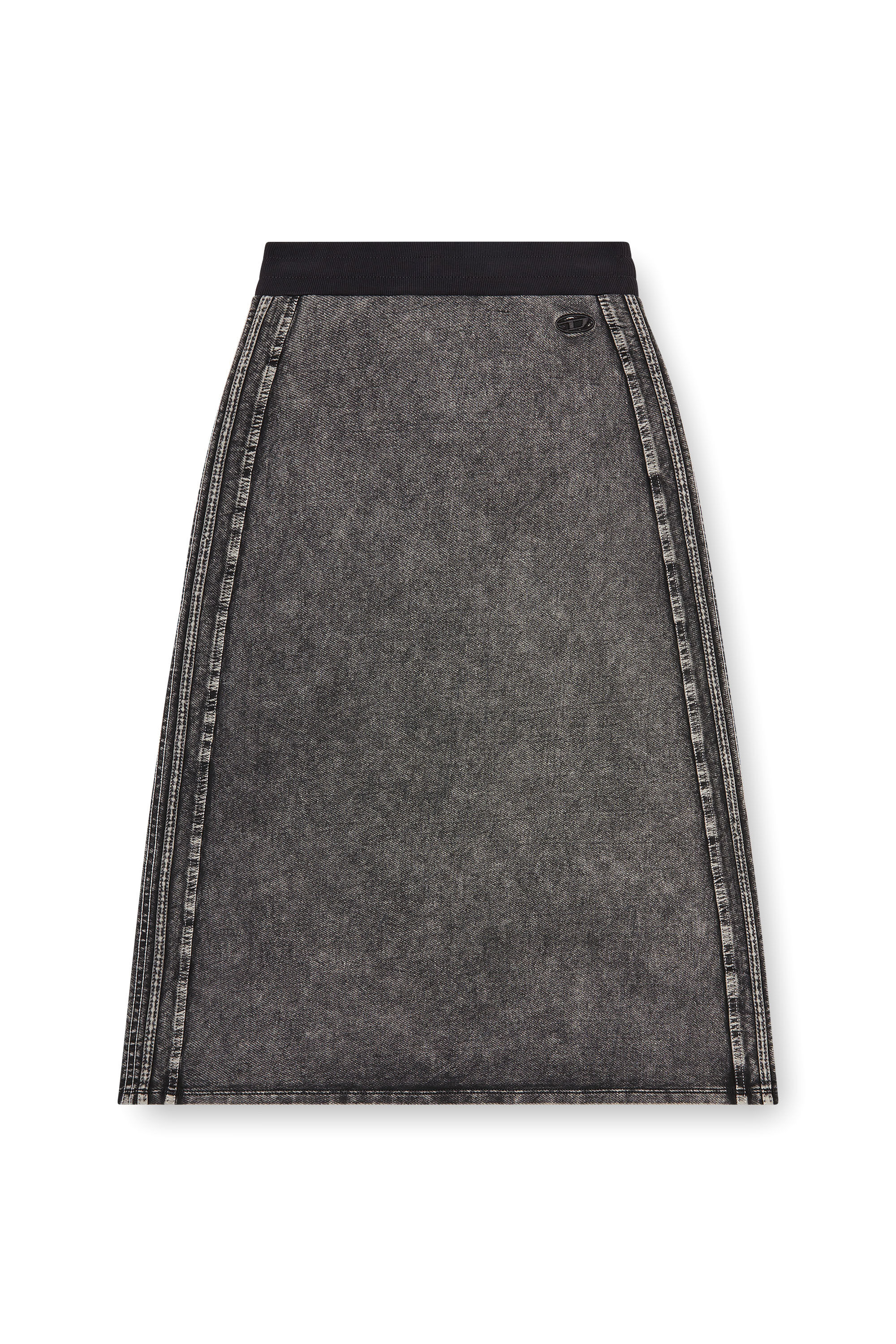 Diesel - O-ERMY, Jupe en coton polaire avec bandes lat&eacute;rales Femme in ToBeDefined - 2