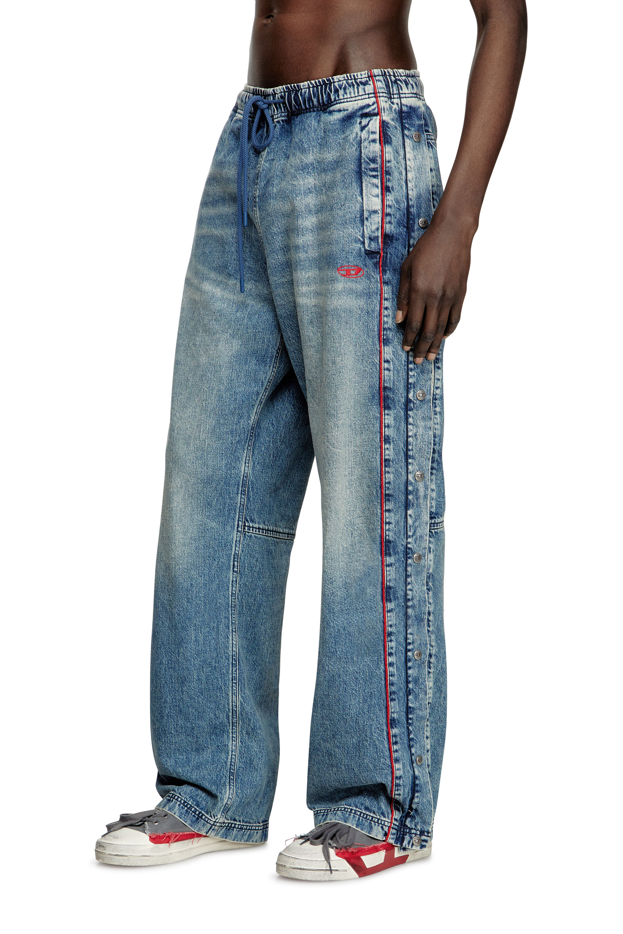 Diesel - Relaxed Jeans D-Axfor 0ABCP Mixte, Bleu moyen - Image 3