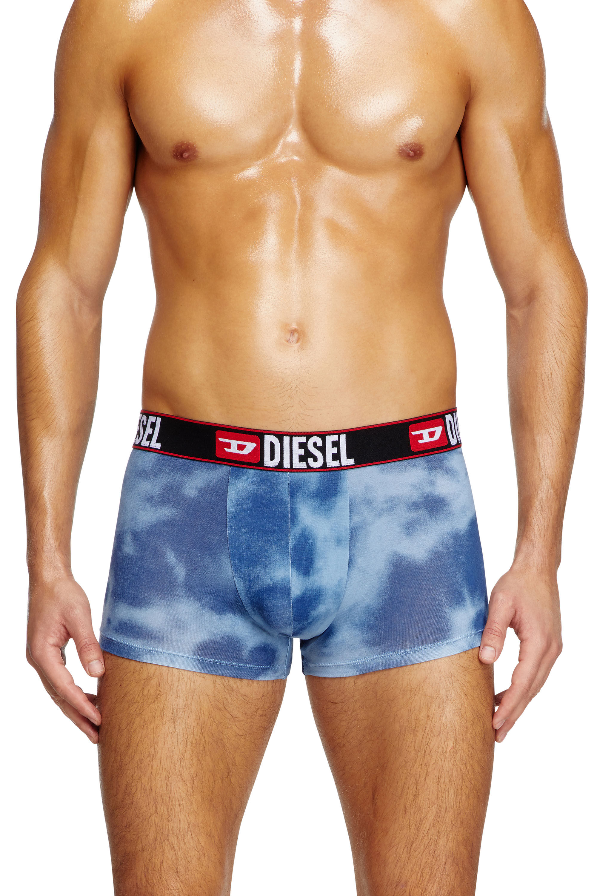 Diesel - UMBX-DAMIEN, Boxer avec imprimé nuage Homme in Bleu - 3
