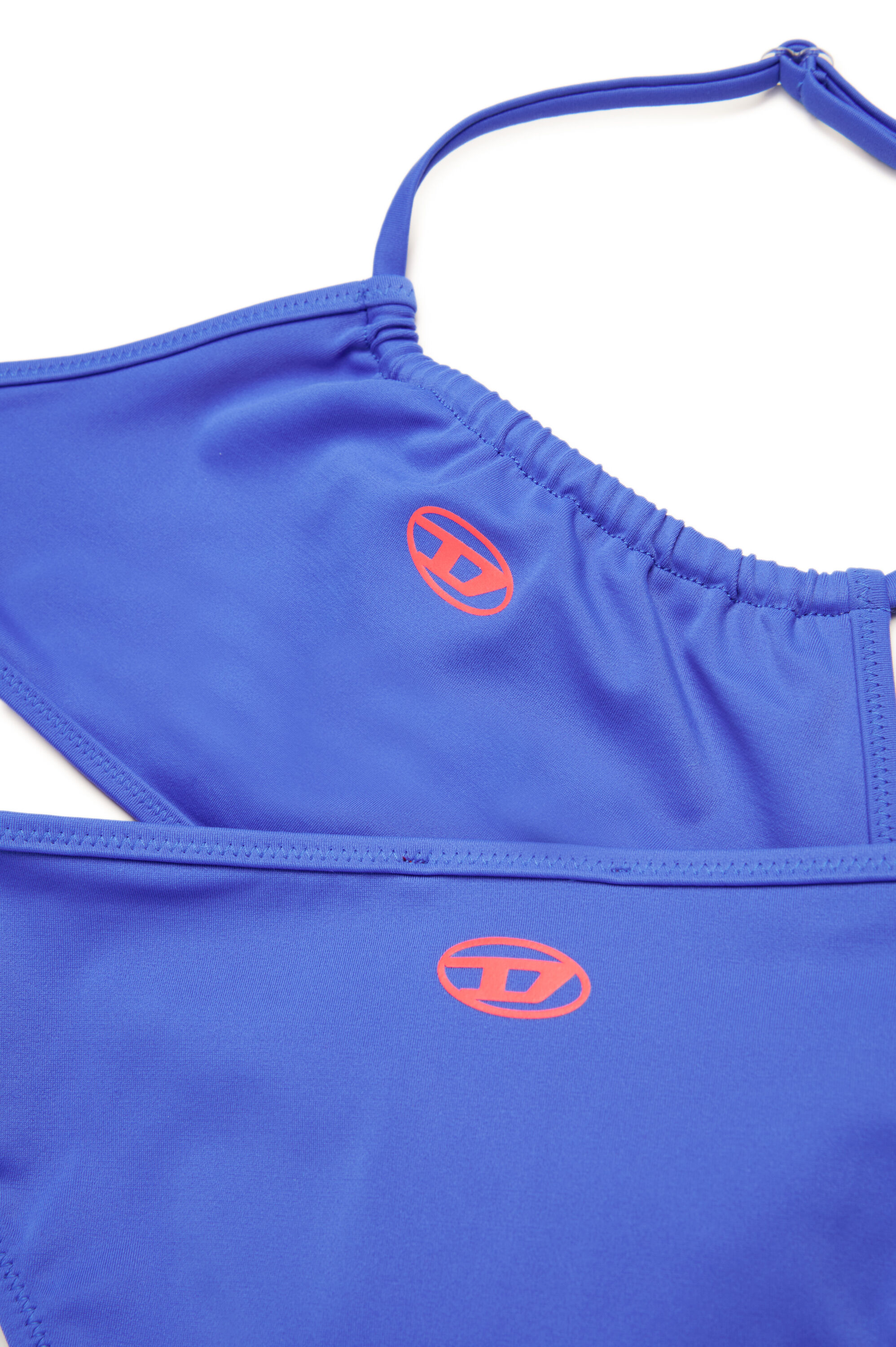 Diesel - MLEAX, Bikini dos nu avec logo Oval D Femme in Bleu - 4