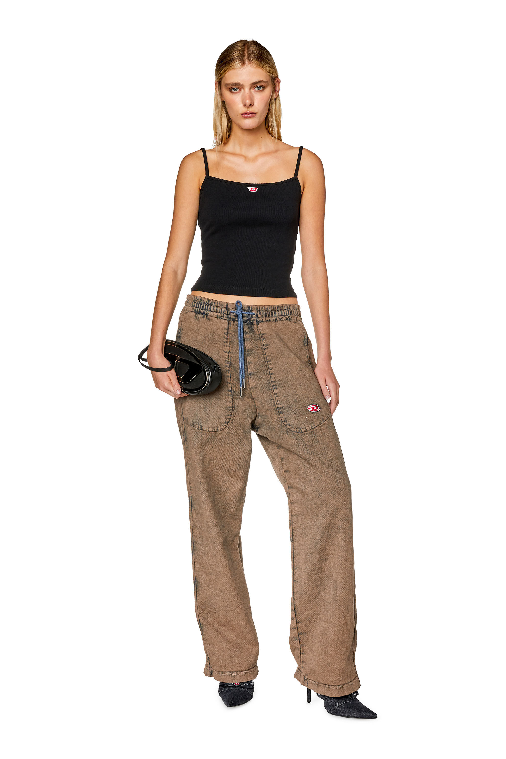 Diesel - Straight D-Martians Track Denim 09H04, Light Brown - Image 7
