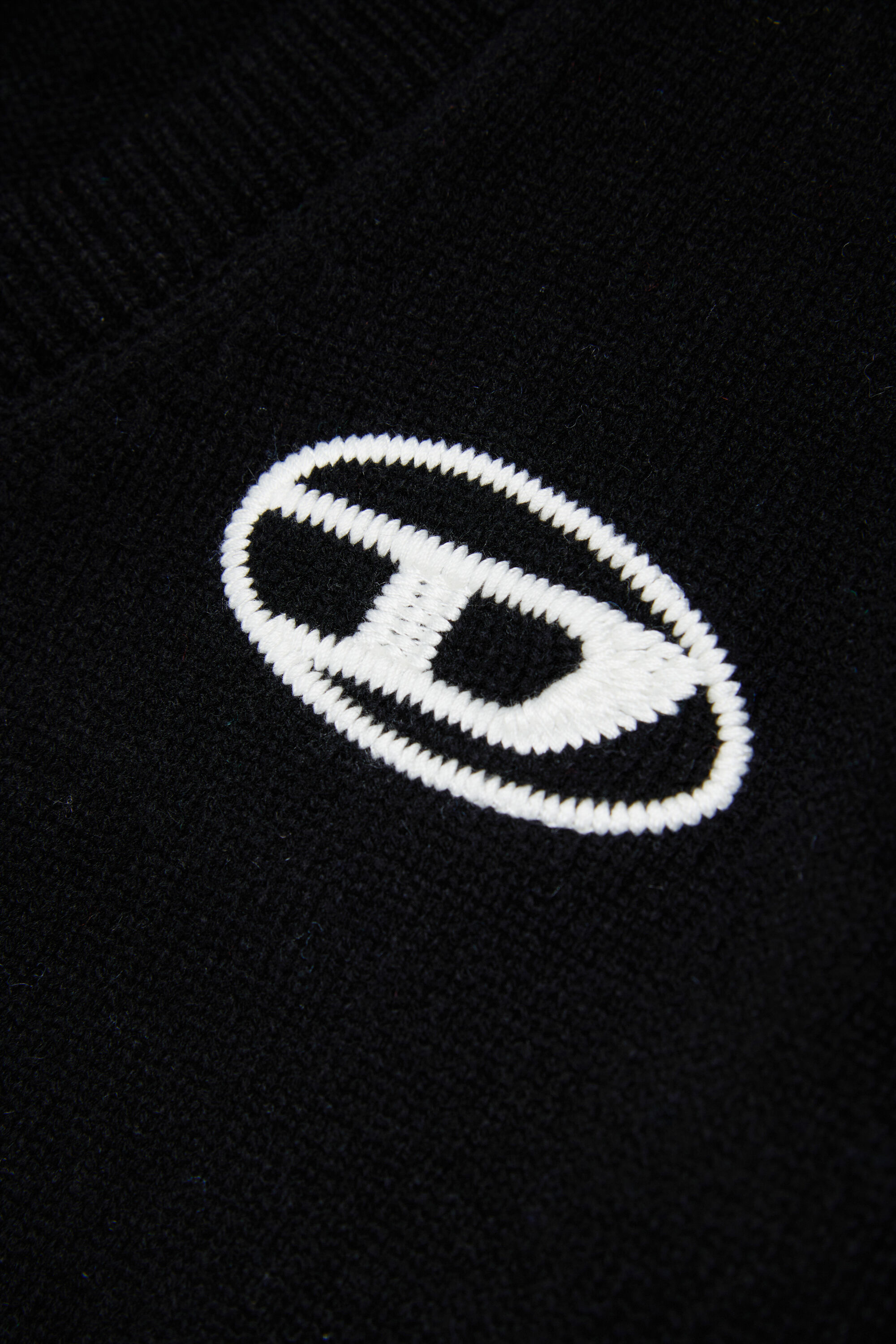 Diesel - KLABO CARDIGAN OVER, Cardigan enrichi en cachemire avec logo Oval D Homme in Noir - 4
