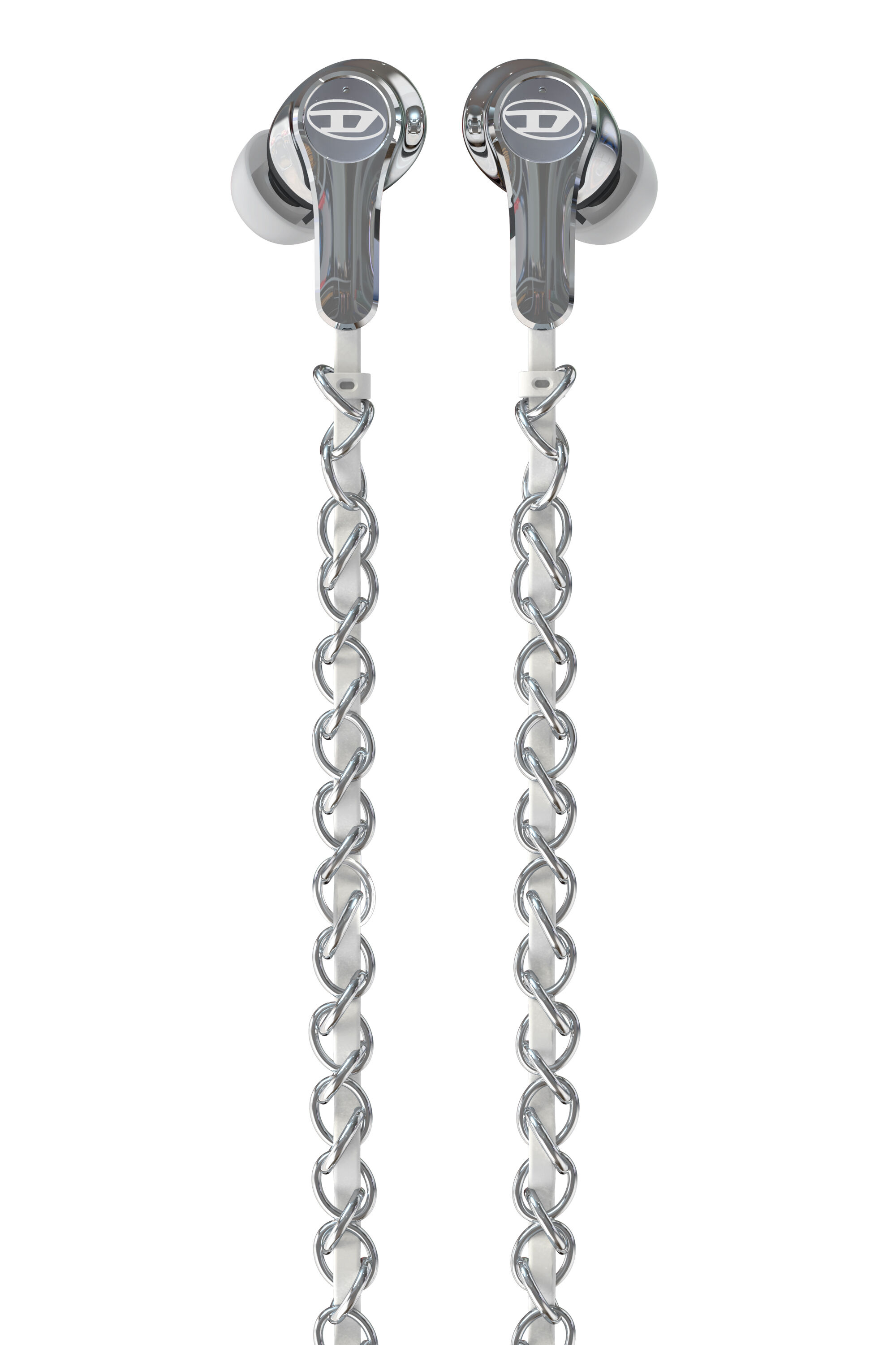 Diesel - 60458  WIRED EARBUDS WIRED EARBUDS, &Eacute;couteurs filaires et charms Mixte in Gris argent&eacute; - 2