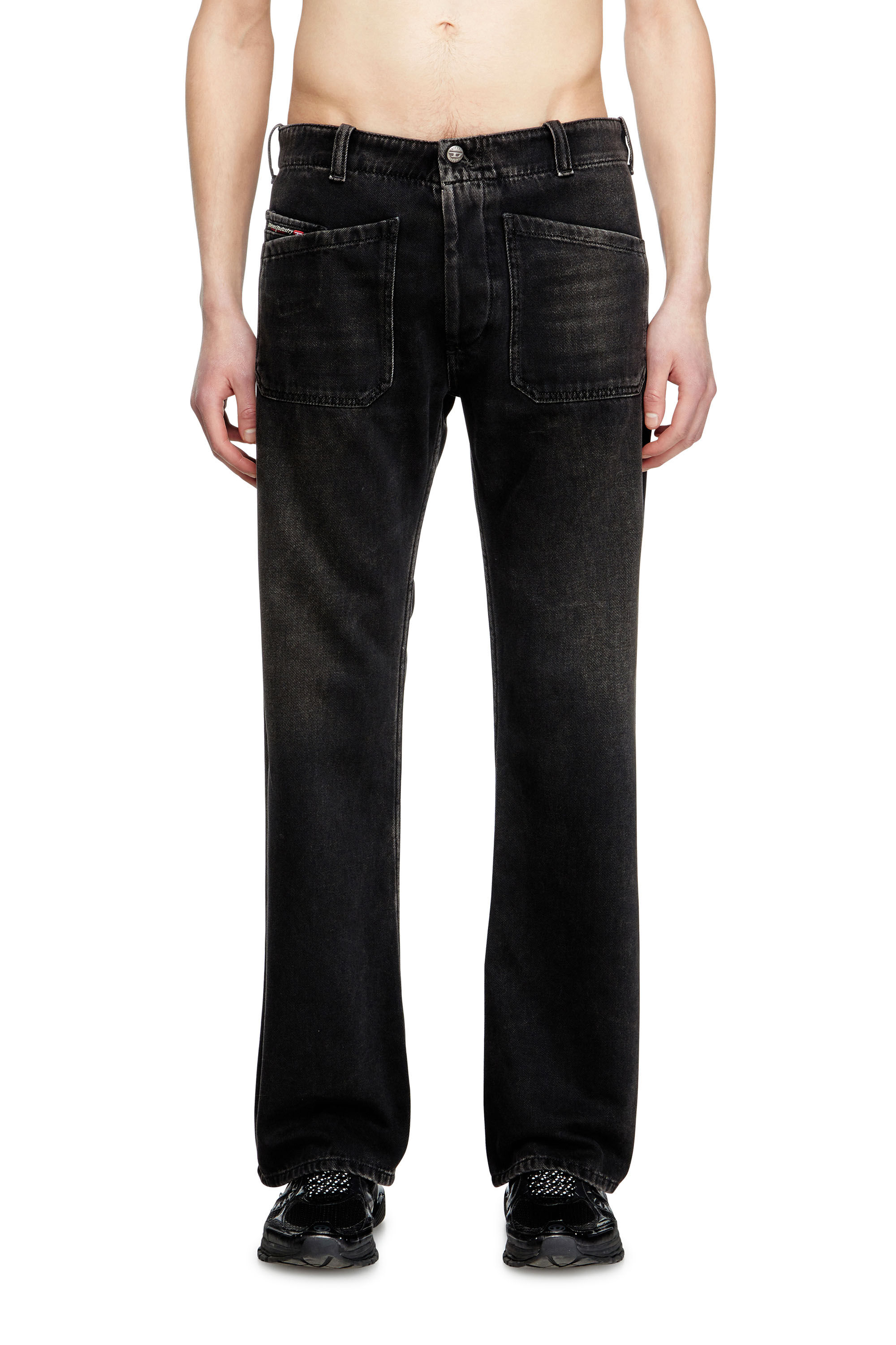 Diesel - Bootcut Jeans D-Moorix 09J96 Homme, Noir/Gris foncé - Image 3