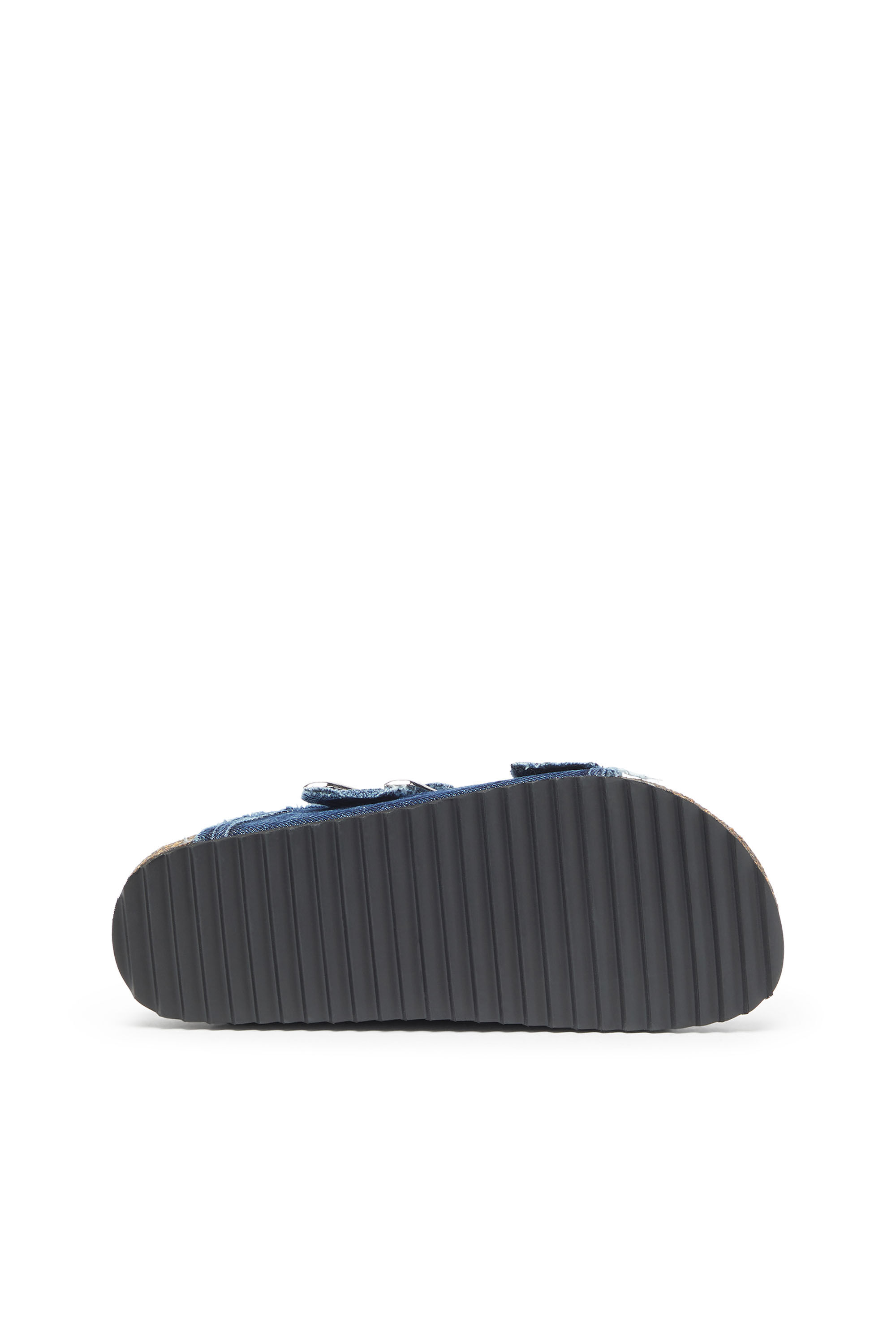 Diesel - D-WOODSTOCK D SANDAL W, D-Woodstock - Sandales &agrave; brides en denim effiloch&eacute; Femme in Bleu - 5