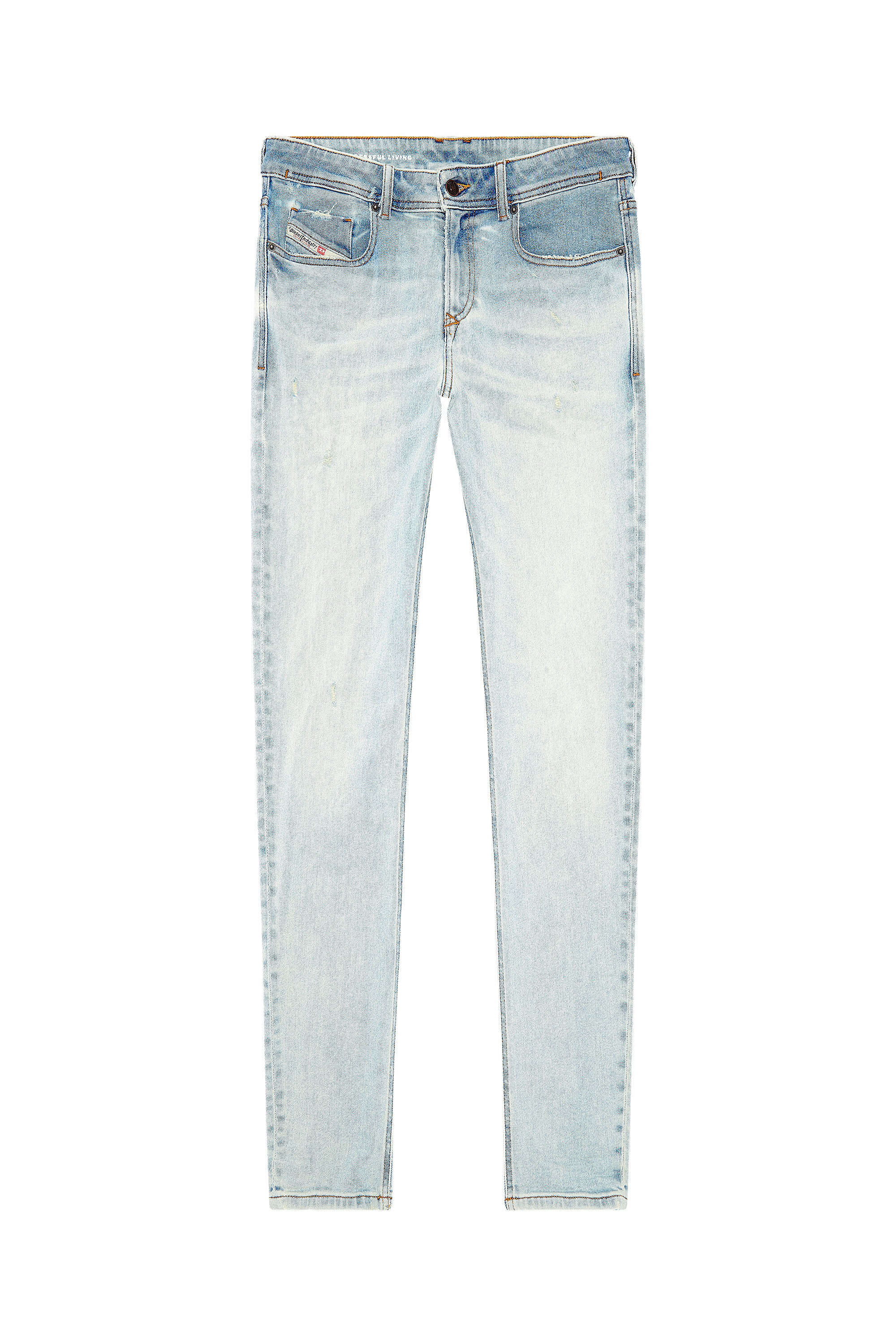 Diesel - Skinny Jeans 1979 Sleenker 09H73, Bleu Clair - Image 2