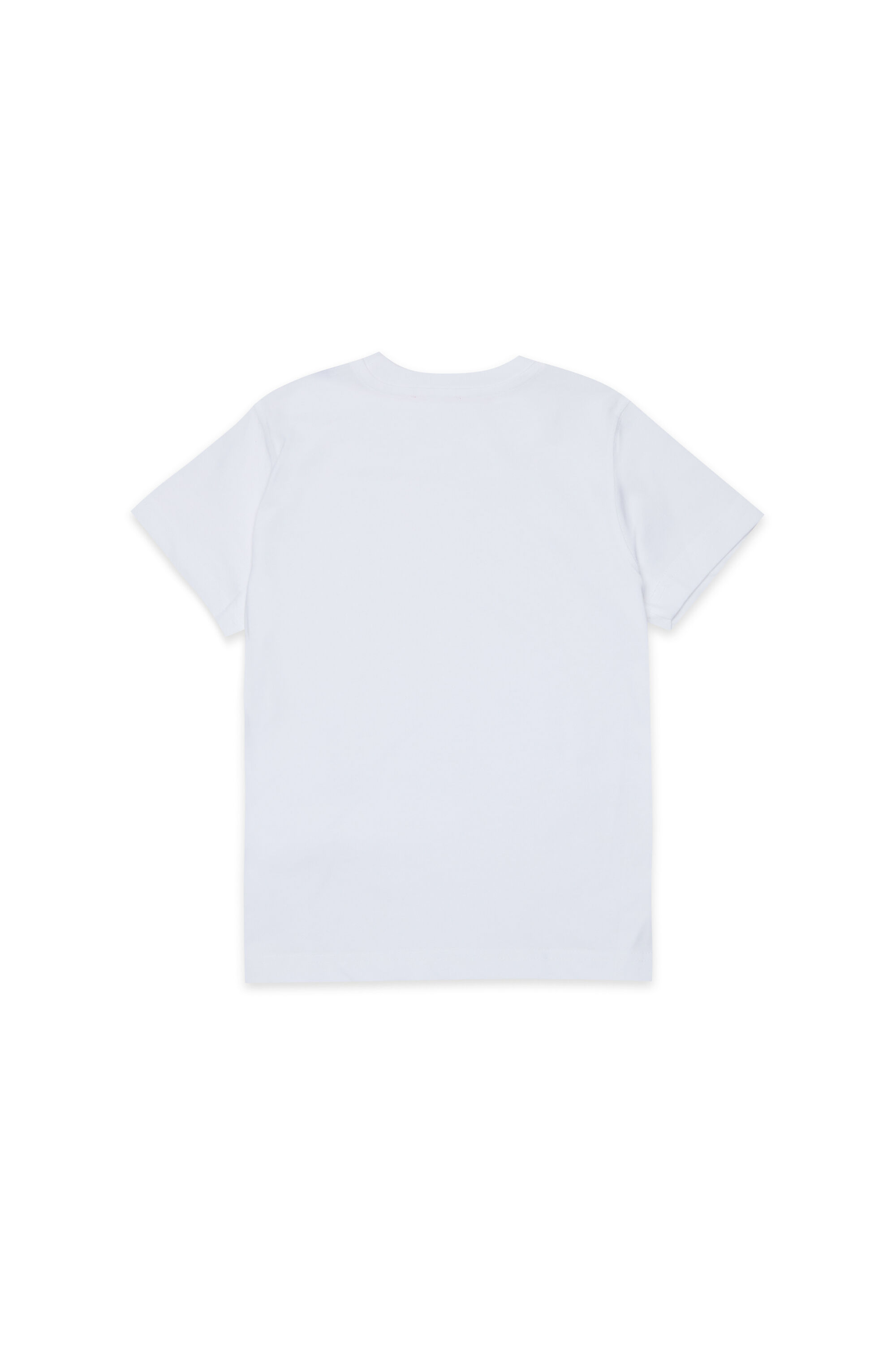 Diesel - TADJUSTMET, T-shirt en coton avec appliqu&eacute; m&eacute;tallique Homme in Blanc - 2