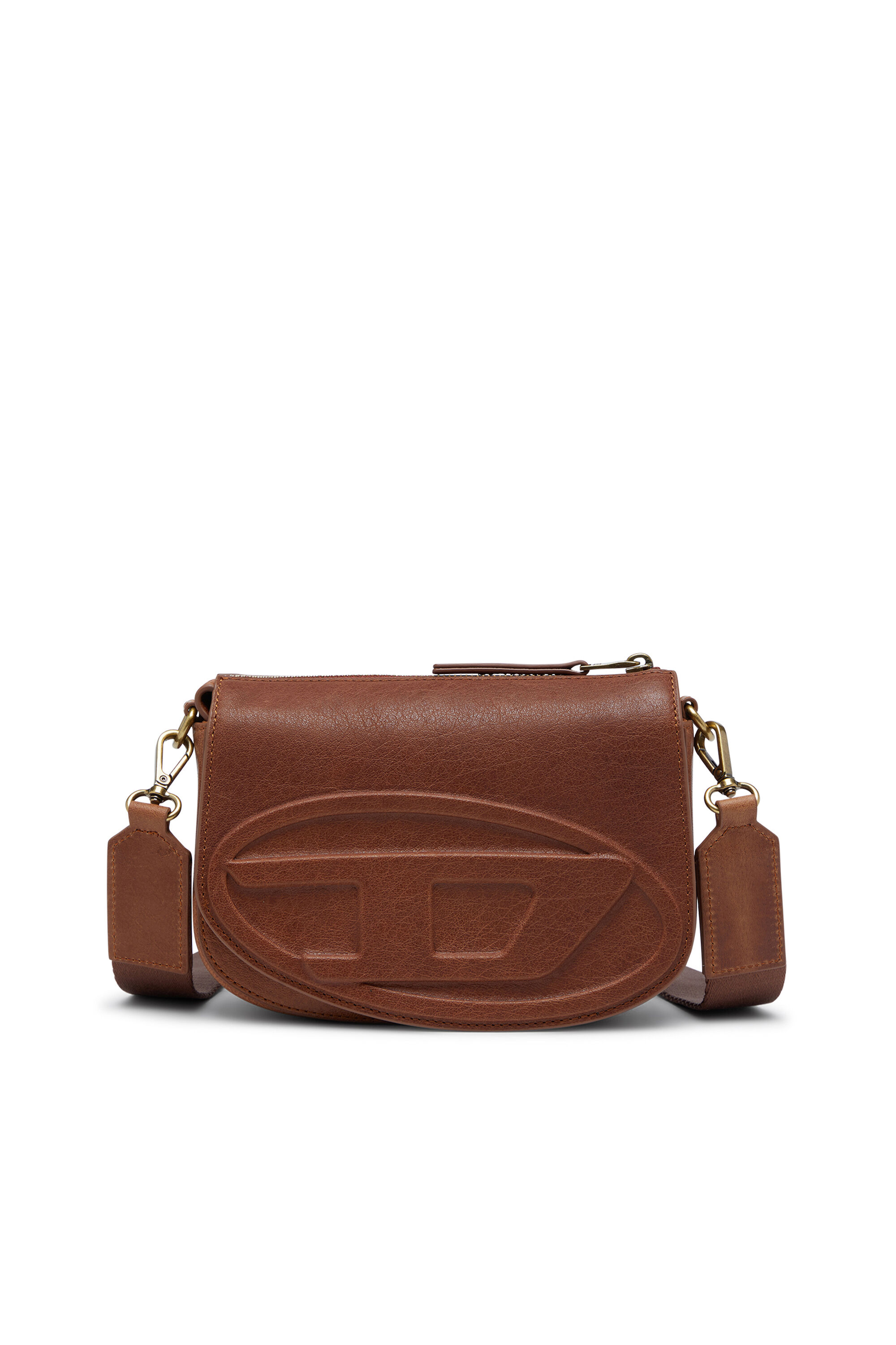 Diesel - 1DR CAMERA BAG, 1DR-Sac à appareil photo en cuir pull-up Mixte in Marron - 1
