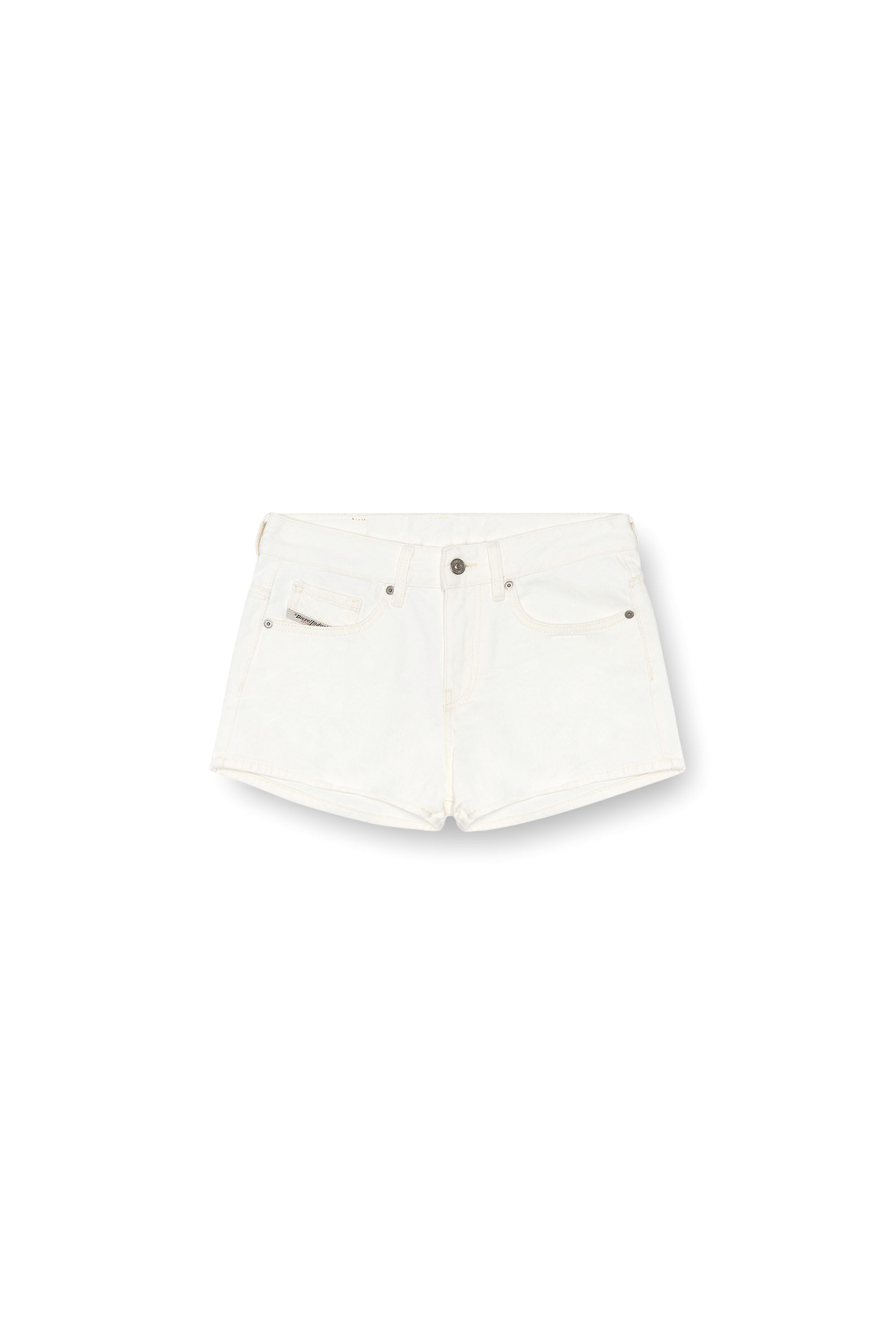 Diesel - DE-YUBA, Short en denim Femme in Blanc - 2