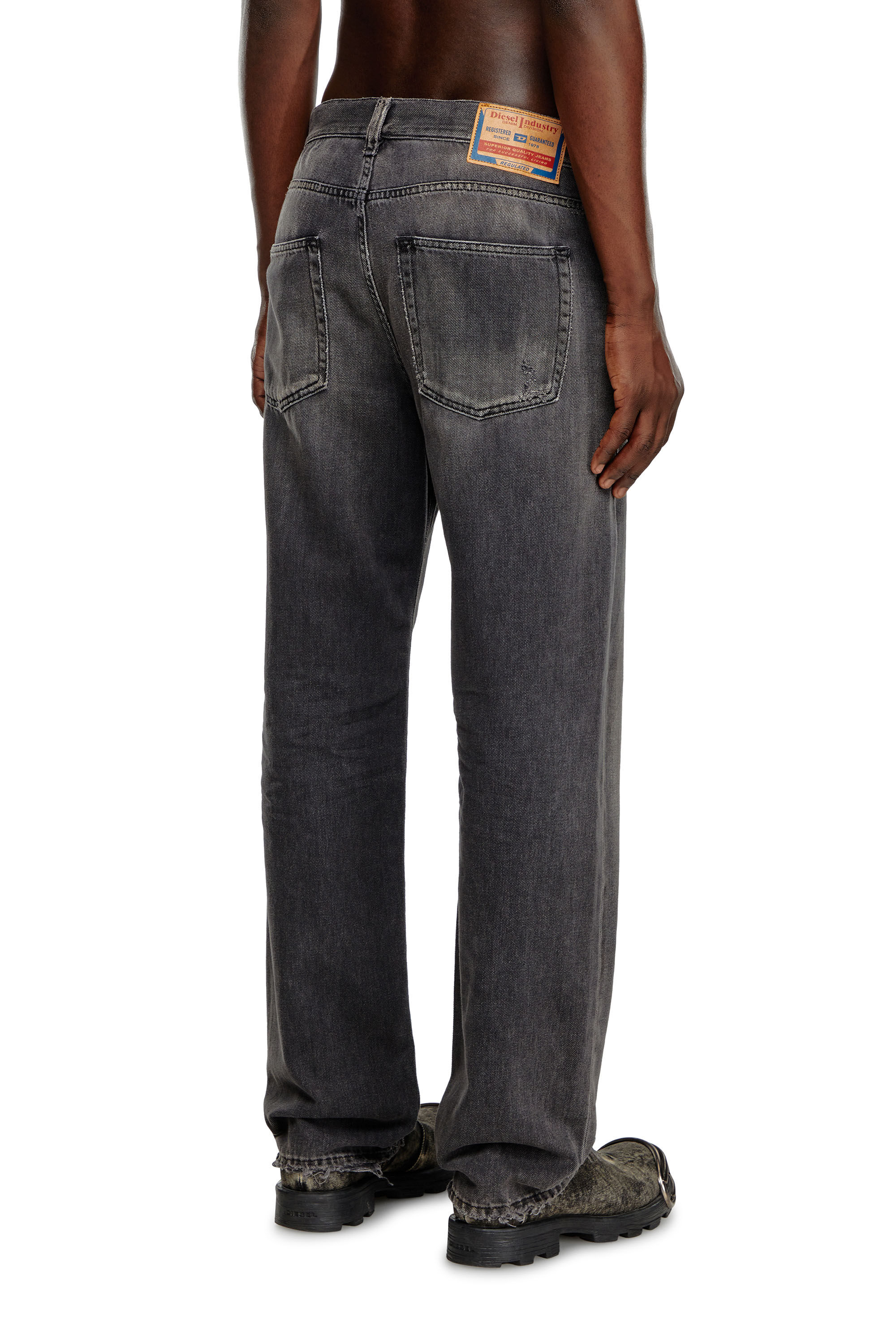 Diesel - Homme Straight Jeans 2010 D-Macs 09K14, Noir/Gris foncé - Image 4