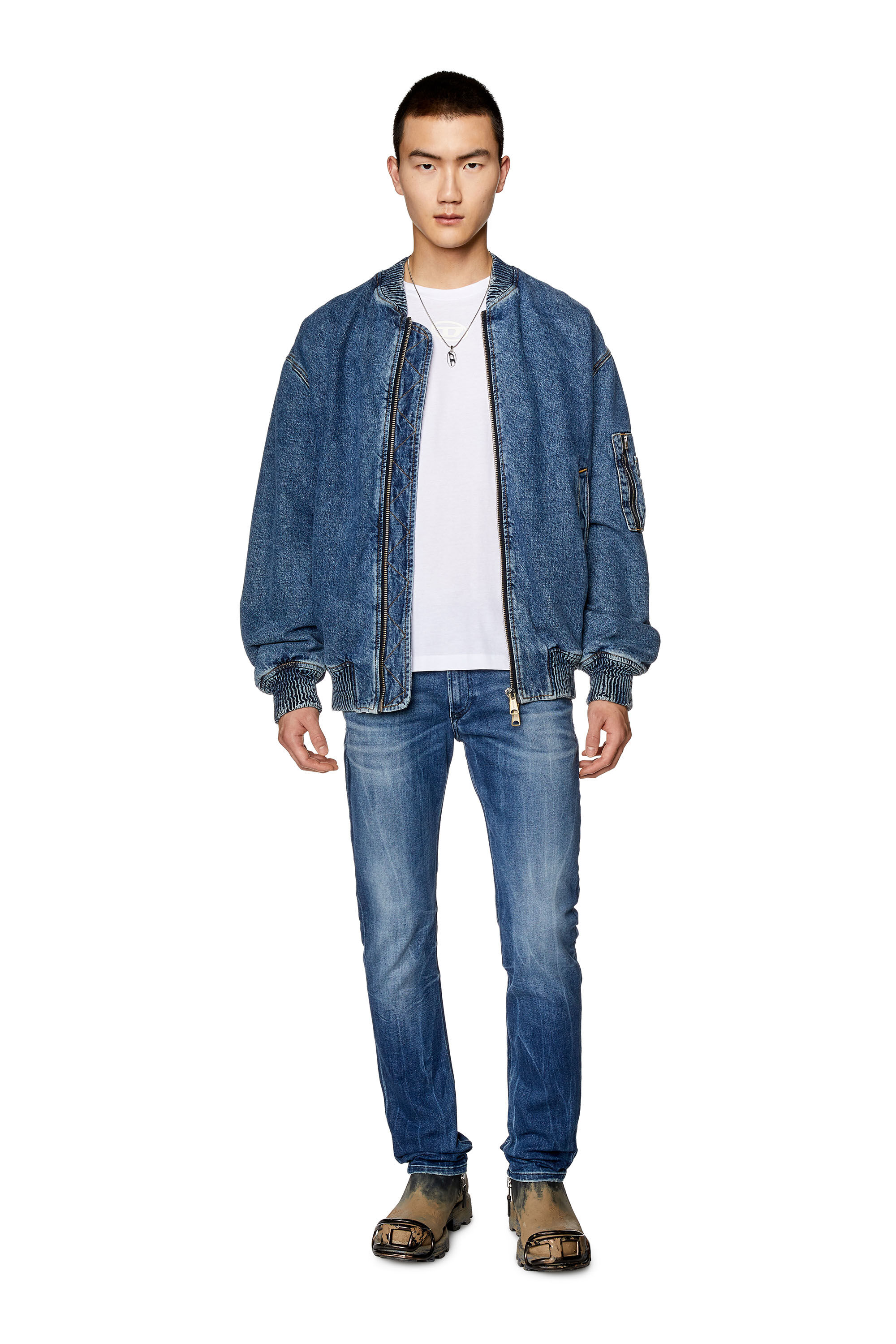 Diesel - Skinny Jeans 1979 Sleenker 09G30, Medium blue - Image 1