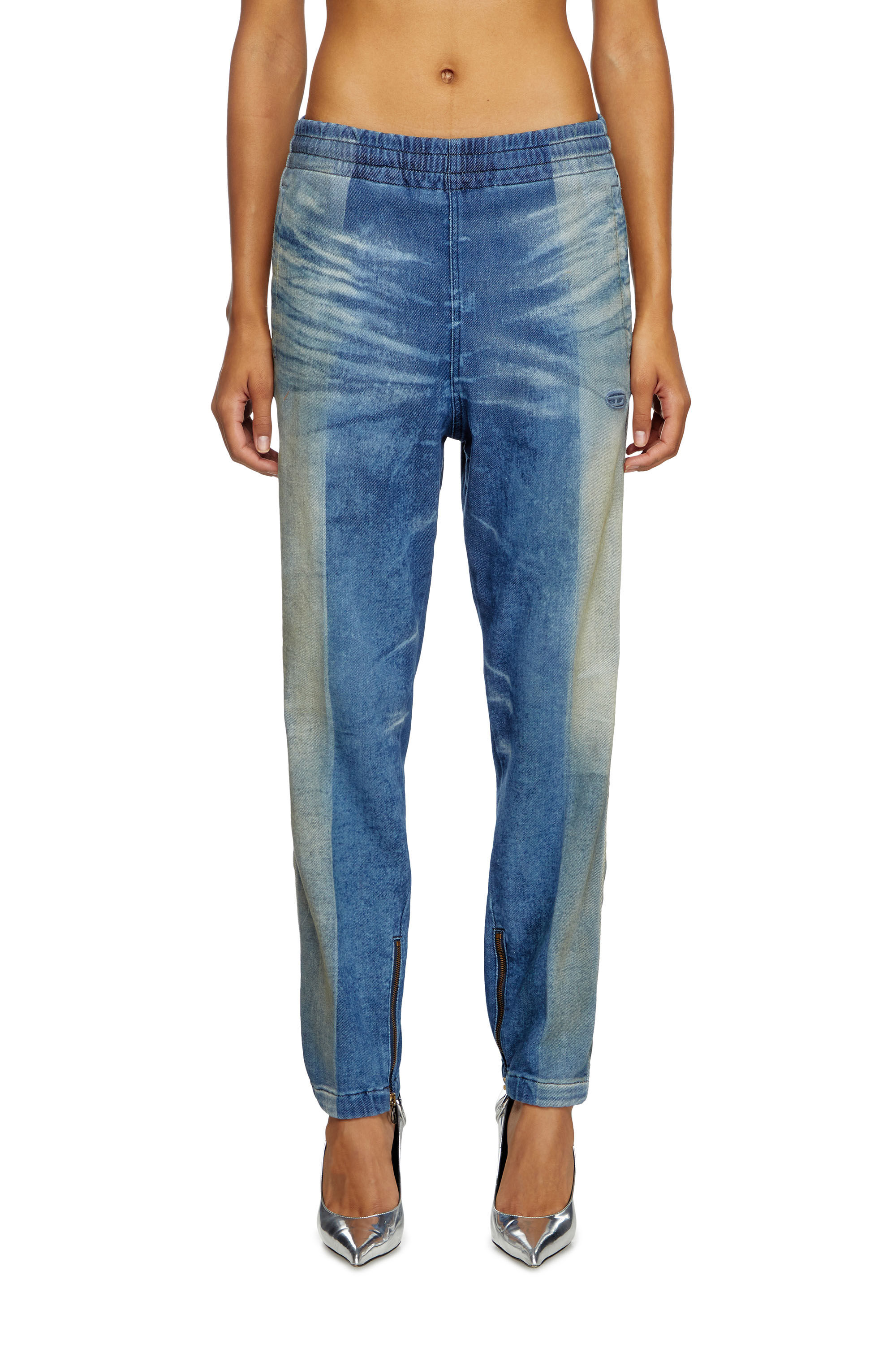 Diesel - Tapered D-Larry 09L05 Mixte, Bleu moyen - Image 3