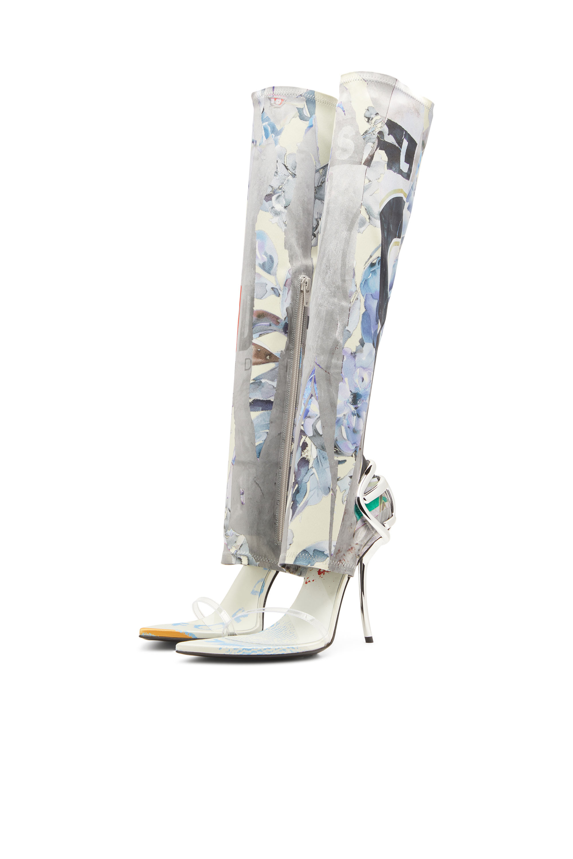 Diesel - D-TEN&HALF SDL KB, D-Ten&Half-Sandales hybrides avec imprimé graphique Femme in Polychrome - 7