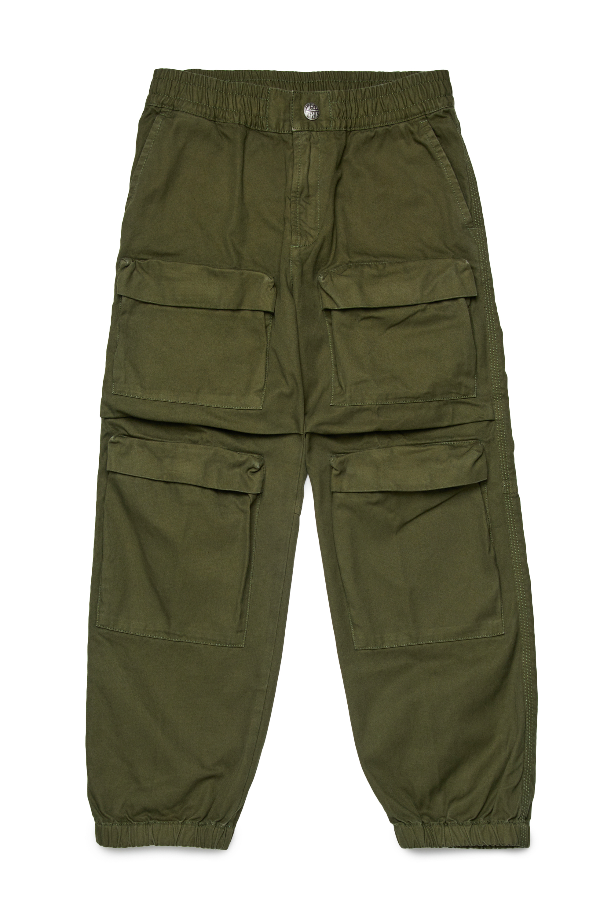 Diesel - PDANZEL, Pantalon cargo en coton avec poches multiples Mixte in Vert - 1