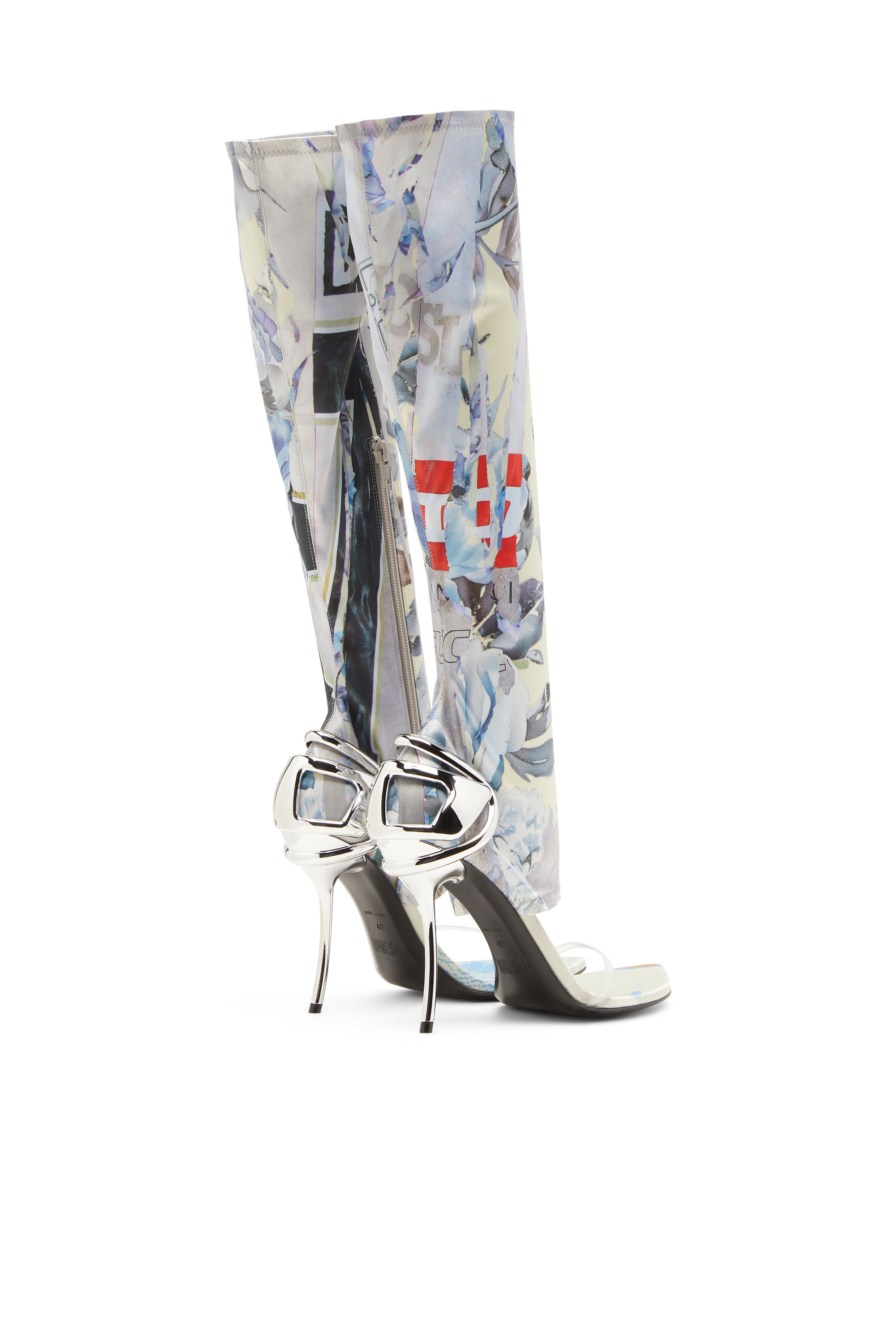 Diesel - D-TEN&HALF SDL KB, D-Ten&Half-Sandales hybrides avec imprimé graphique Femme in Polychrome - 3