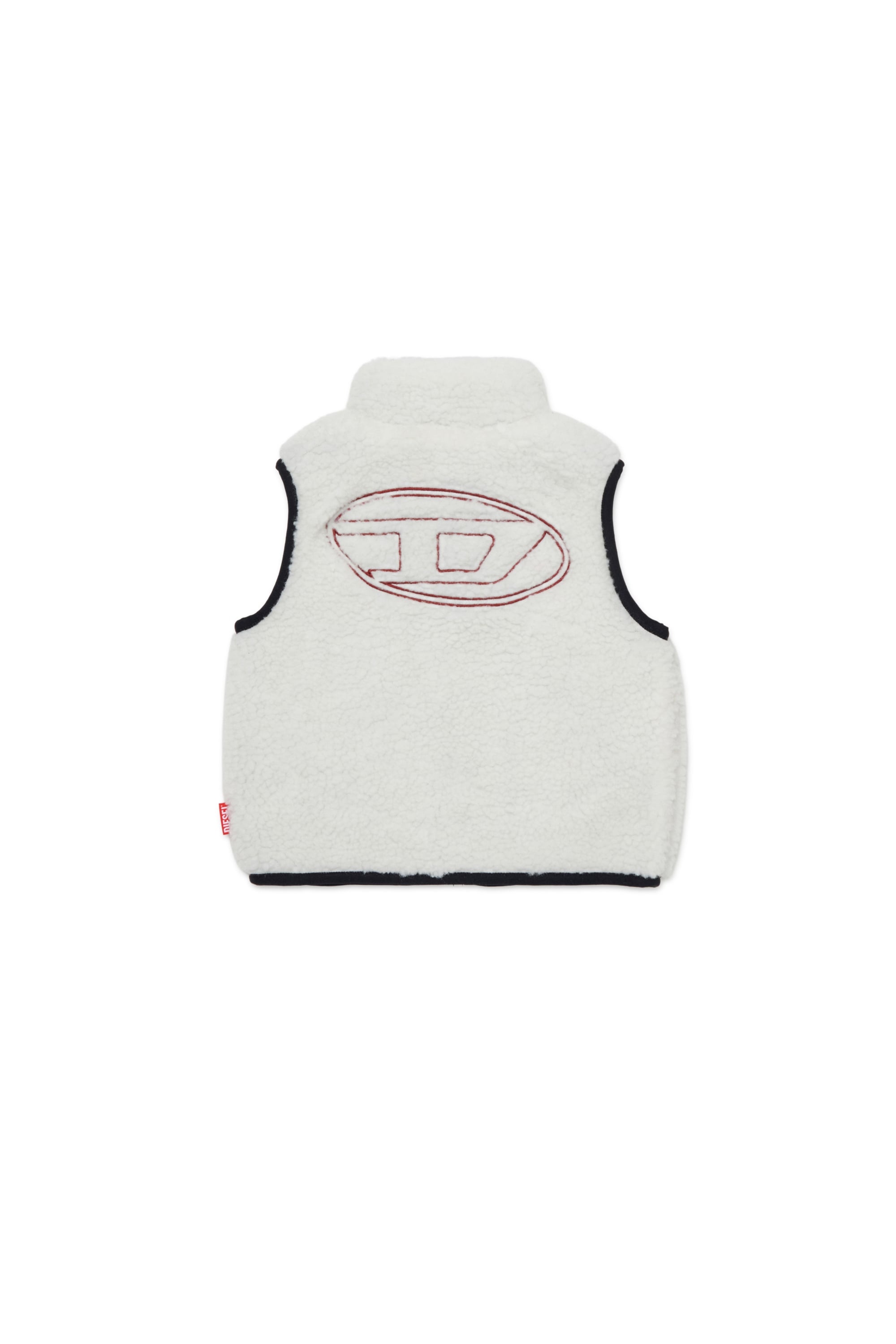 Diesel - JSEARB, Veste colour-block en teddy et nylon Homme in Blanc - 2