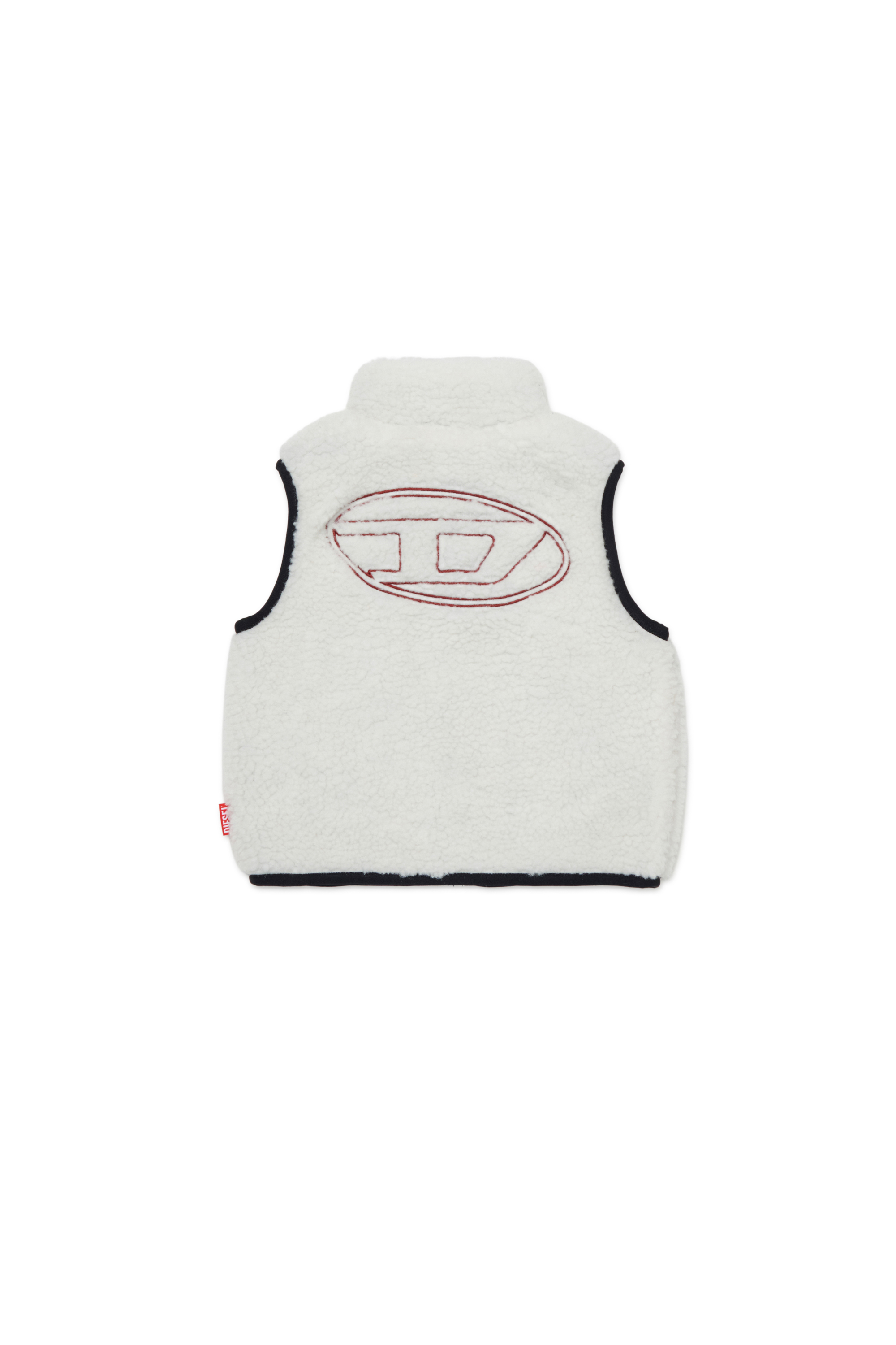 Diesel - JSEARB, Veste colour-block en teddy et nylon Homme in Blanc - 2