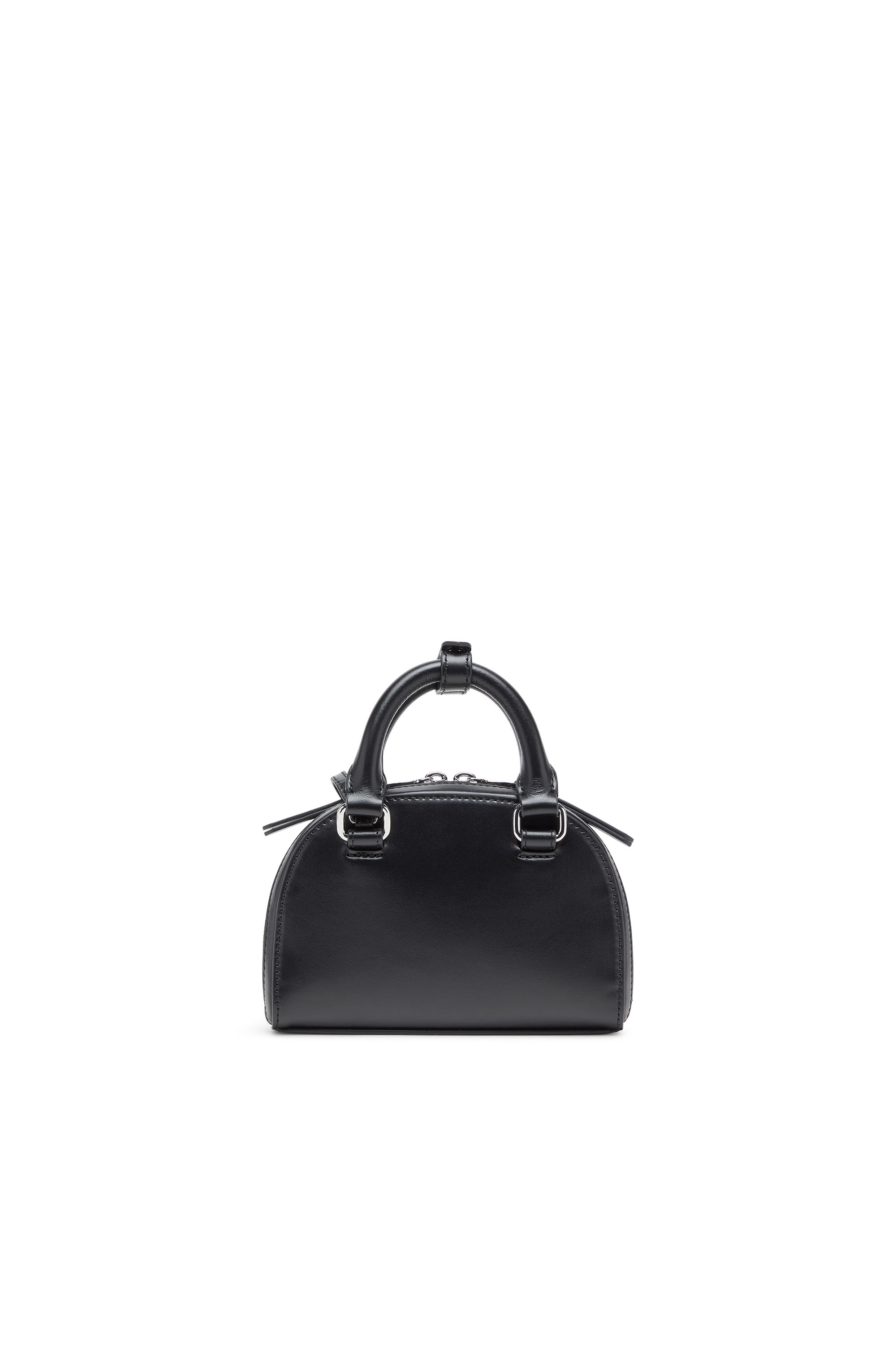 Diesel - 1DR DOME CROSSBODY XS, 1DR Dome-Sac bandouli&egrave;re mini en cuir nappa Femme in Noir - 2