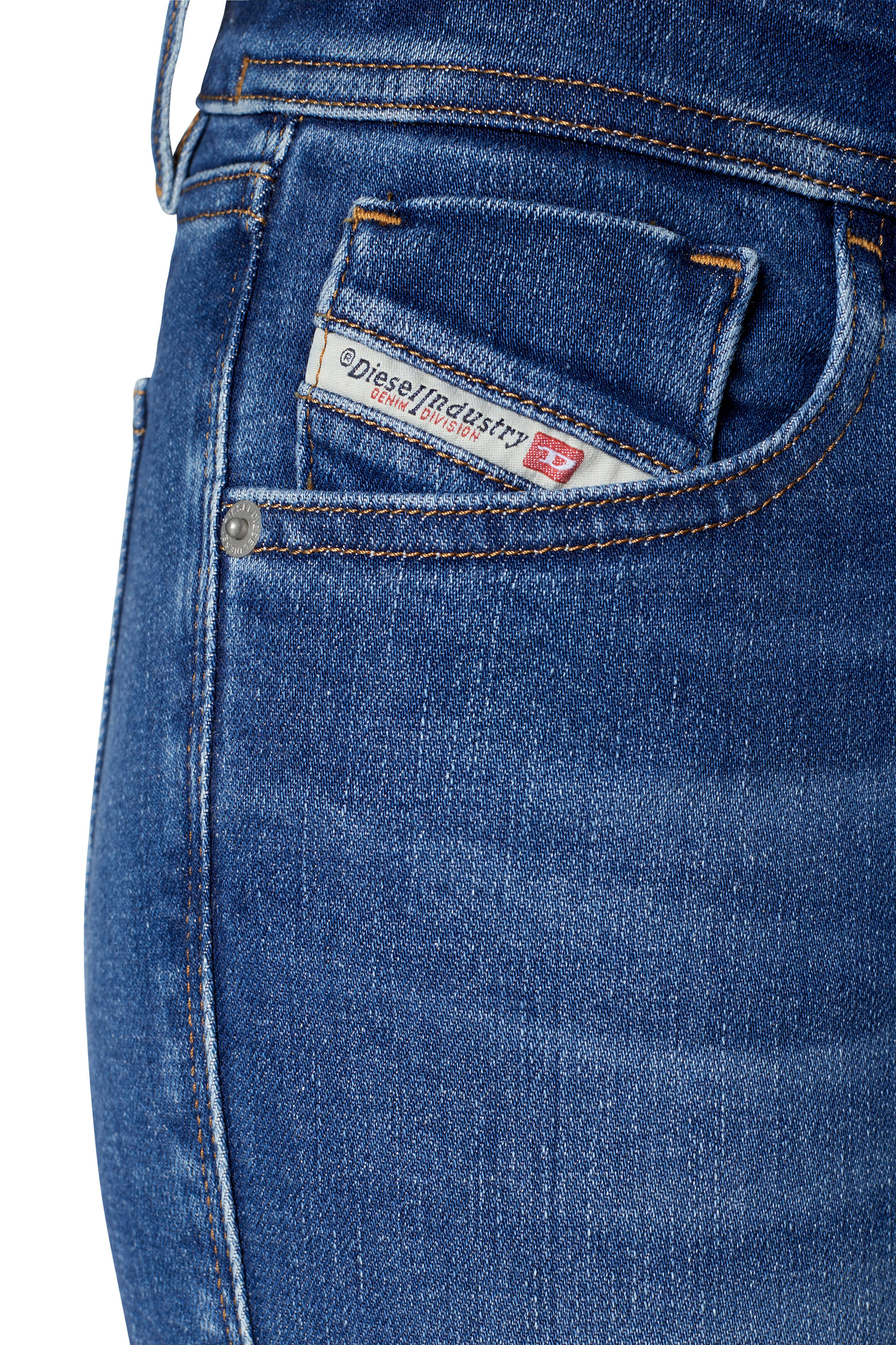 Diesel - 2018 Slandy low 09C21 Super skinny Jeans, Medium blue - Image 3