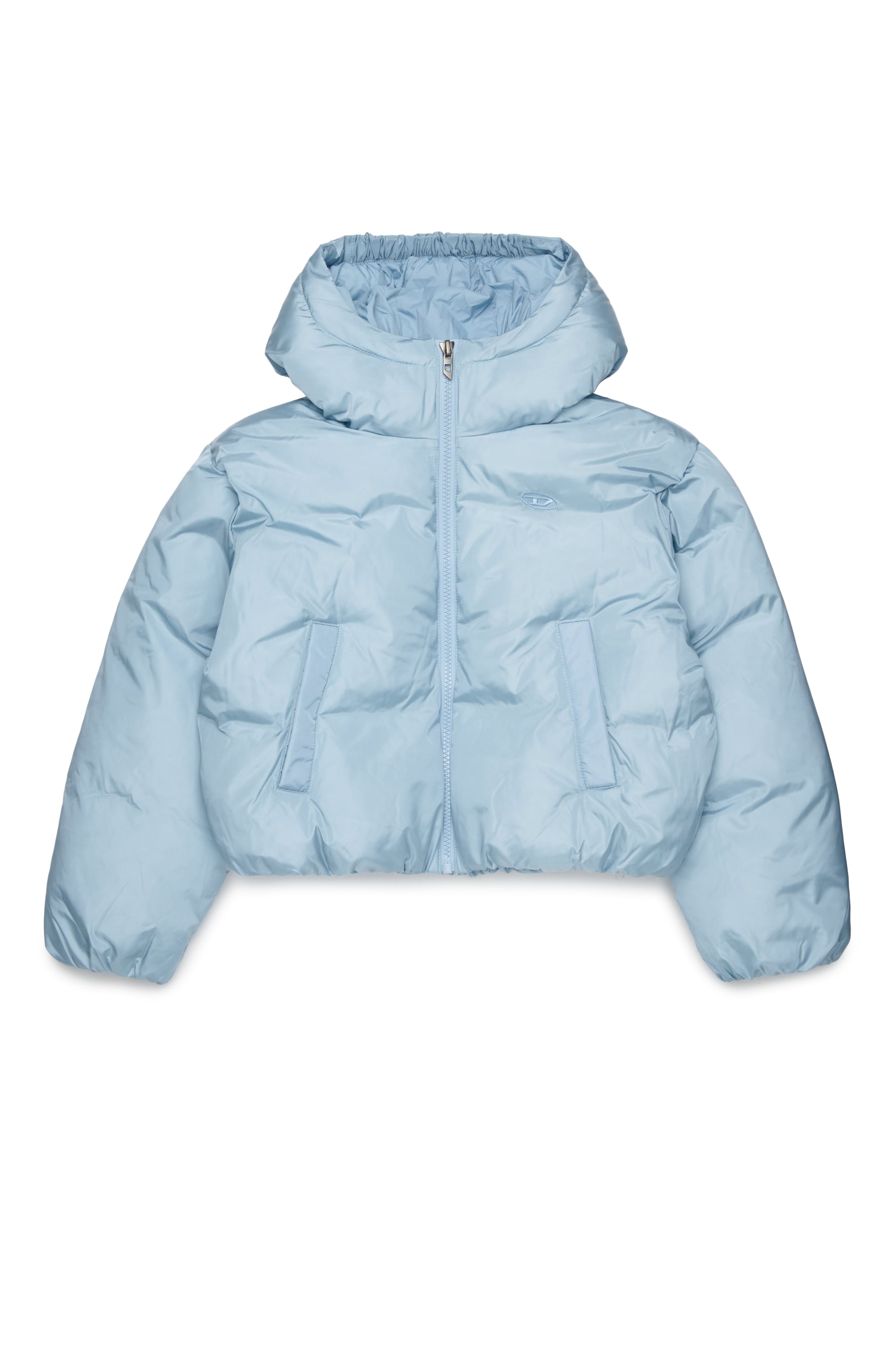 Diesel - JELKYM, Doudoune &agrave; capuche Femme in Bleu - 1