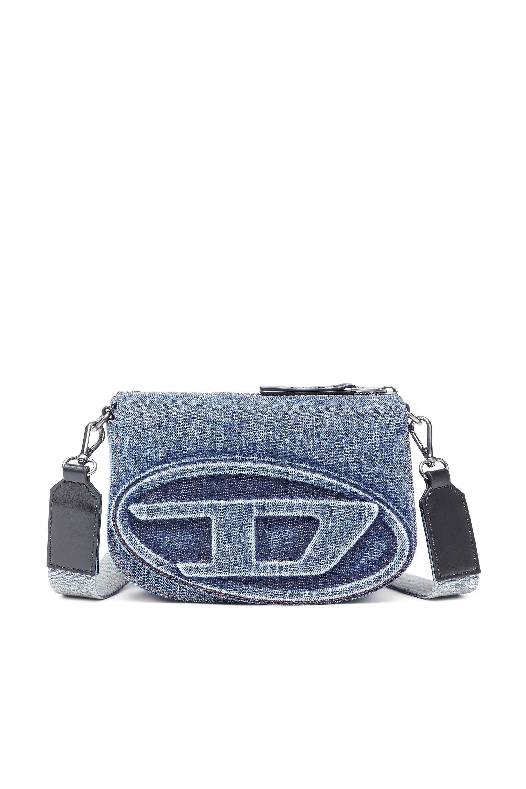 Diesel - 1DR CAMERA BAG, Sac caméra en denim solarisé Mixte in Bleu - 6