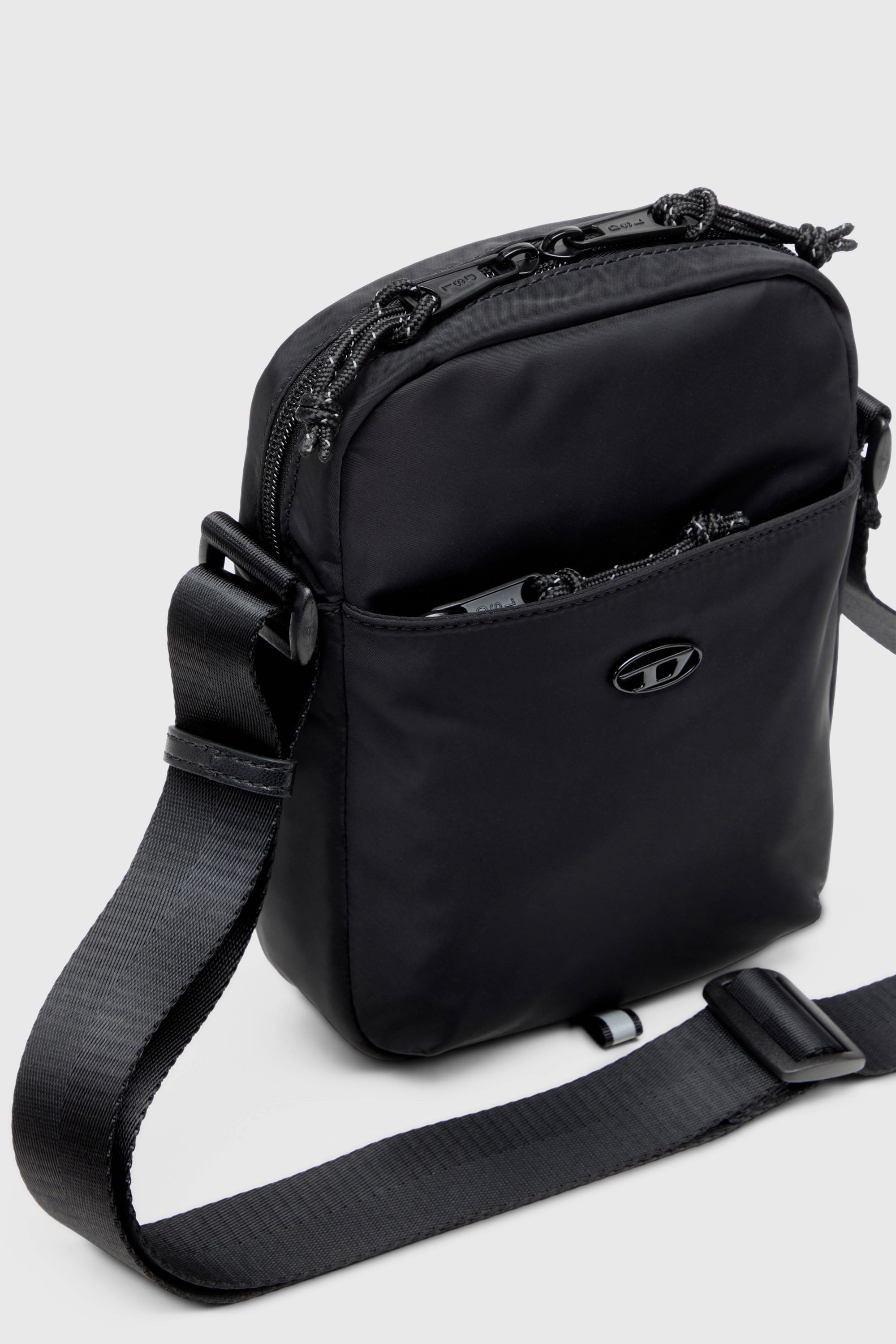 Diesel - D-PACK CROSSBODY X, D-Pack-Sac &agrave; bandouli&egrave;re en tissu technique Homme in Noir - 5