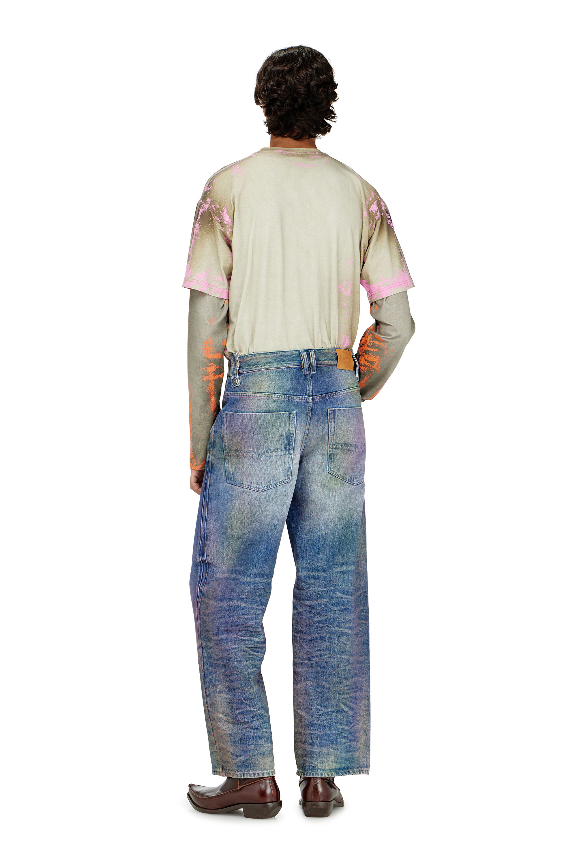 Diesel - Relaxed Jeans 1982 D-Hakou 007FW Mixte, Bleu moyen - Image 3
