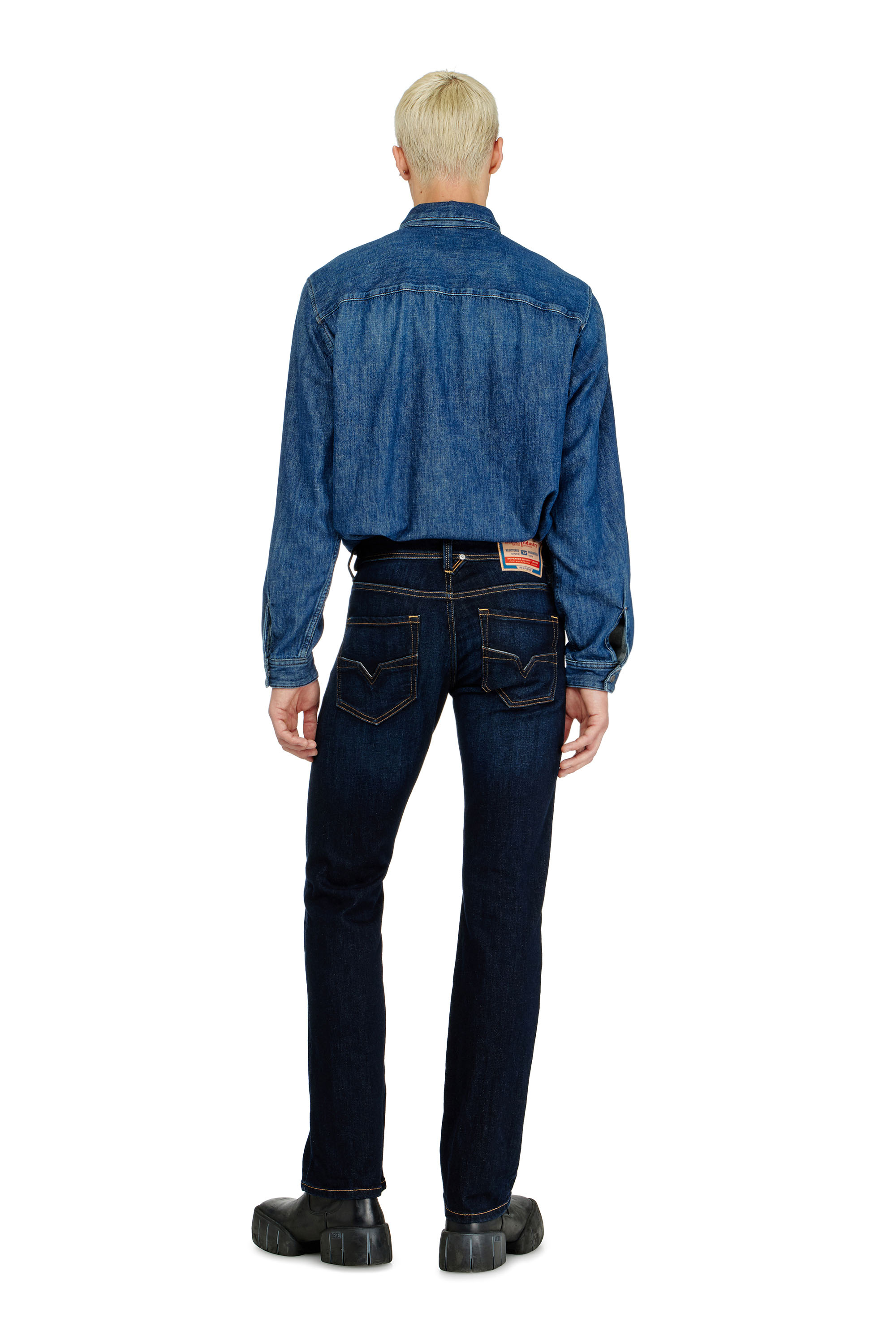 Diesel - Regular Jeans 1985 Larkee 09Q15 Homme, Bleu Fonc&eacute; - Image 4