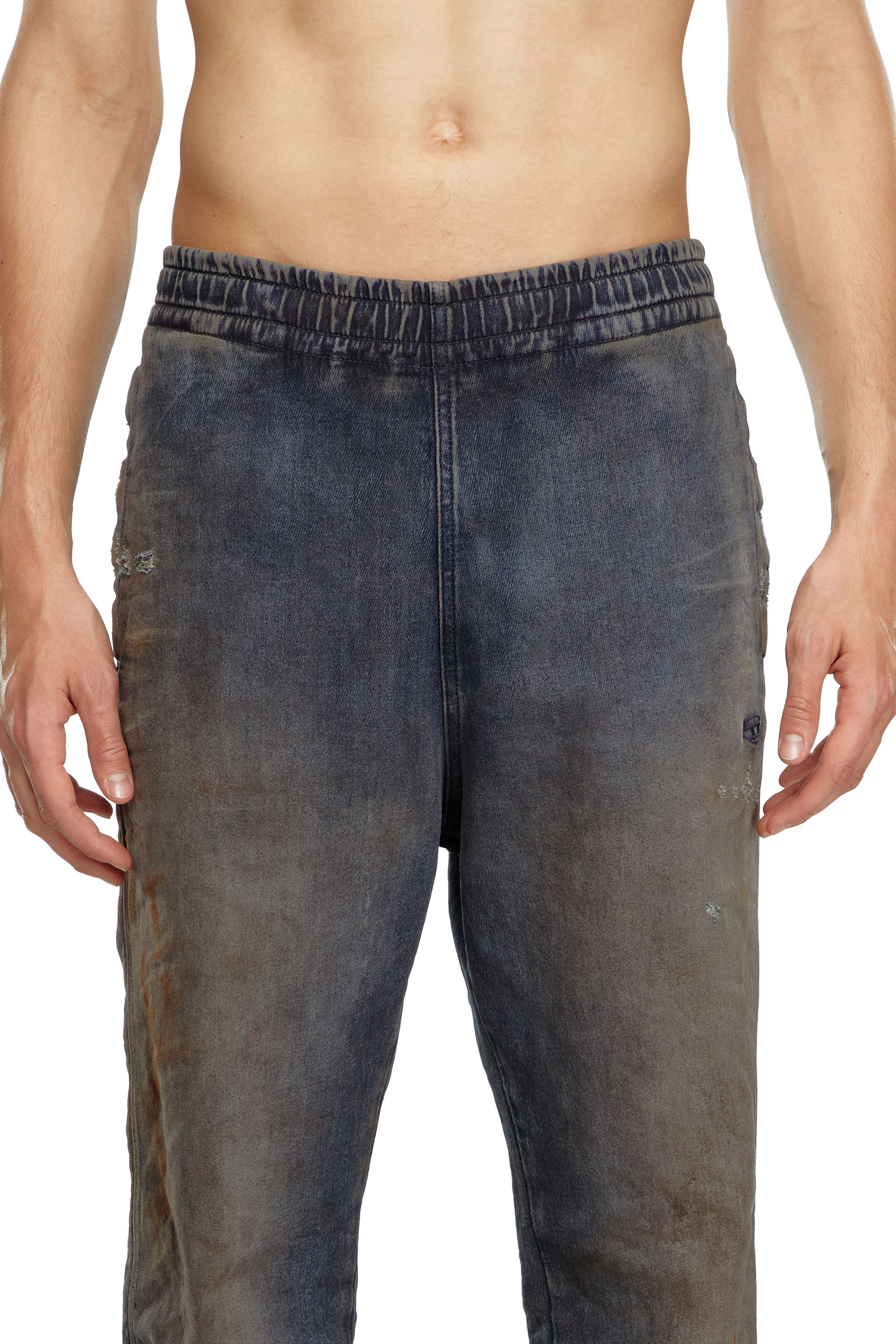 Diesel - Homme Tapered D-Lab Track Denim 068LV, Bleu Foncé - Image 4