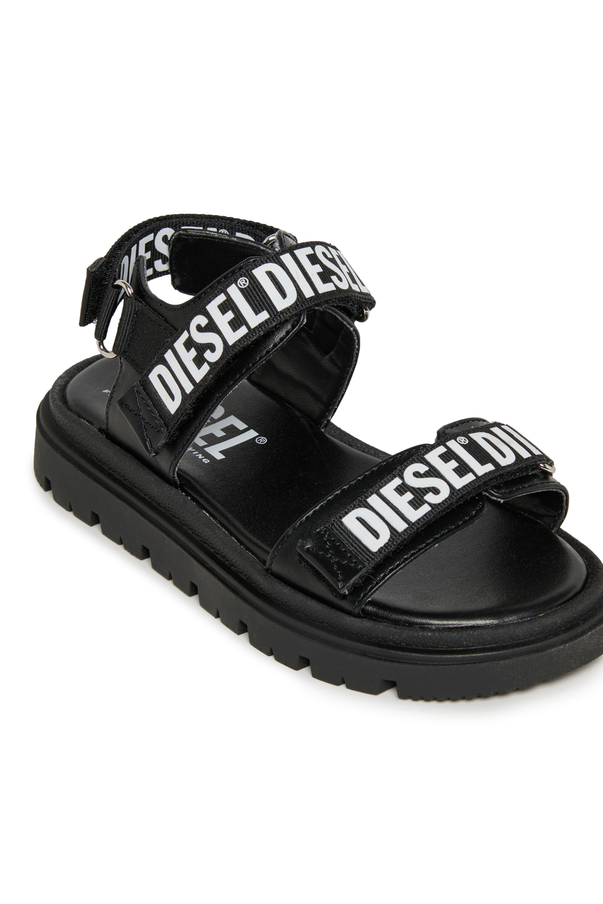 Diesel - D-SANTAP, D-Santap-Sandale avec brides &agrave; logo Diesel Mixte in Noir - 4