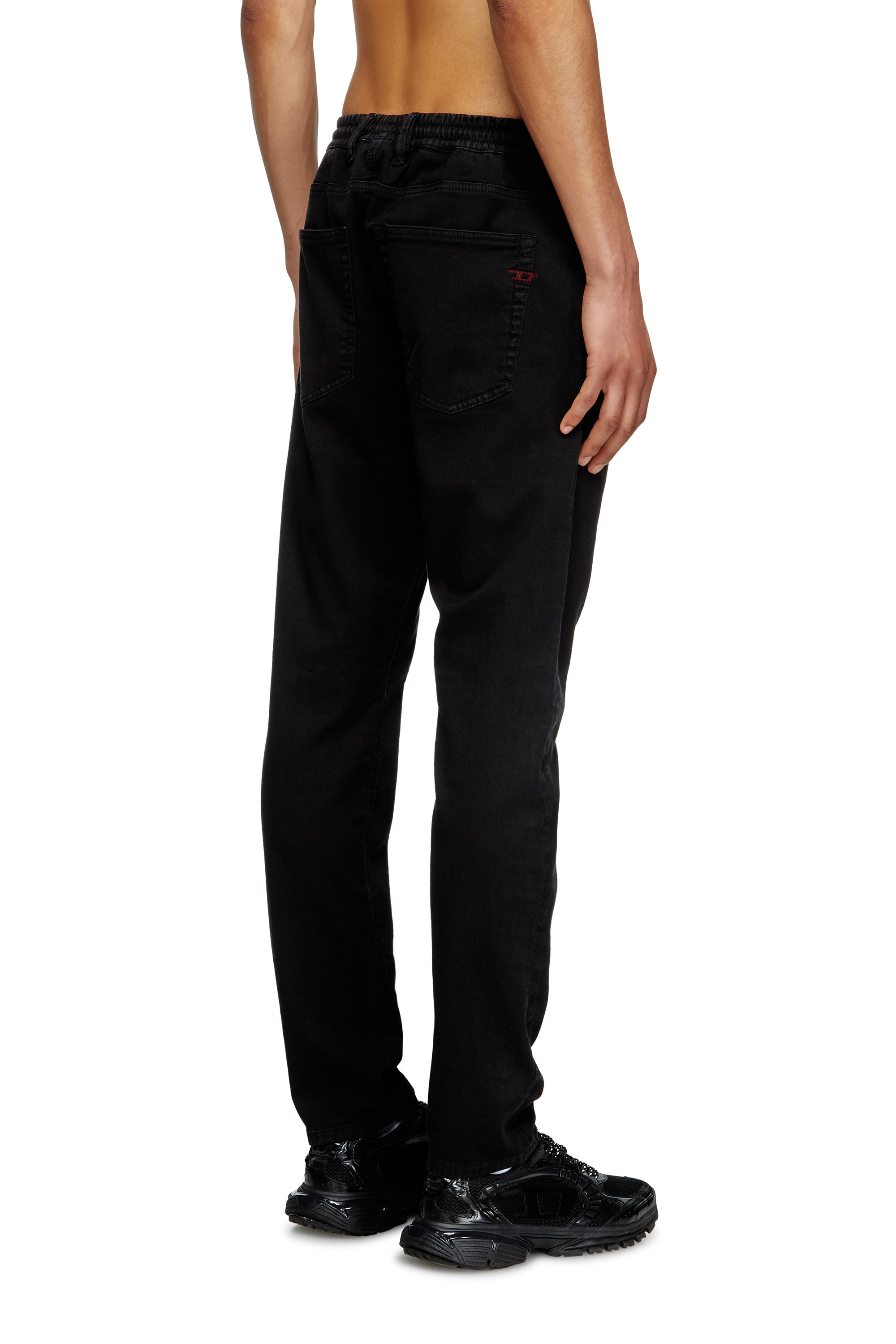 Diesel - Man's Regular 2032 D-Krooley Joggjeans® 068NH, Black/Dark grey - 4
