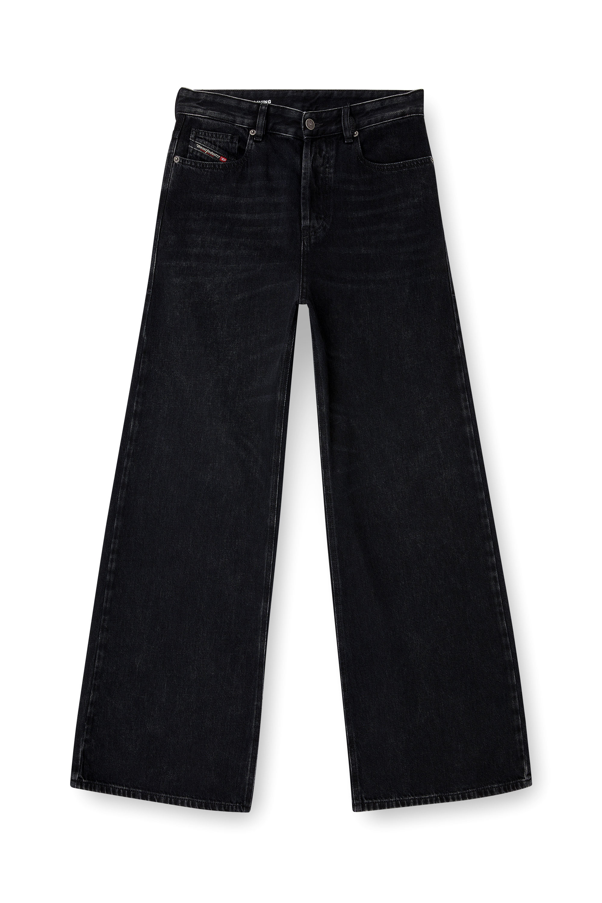 Diesel - Relaxed Jeans 1996 D-Sire 09P09 Mixte, Noir/Gris fonc&eacute; - Image 8